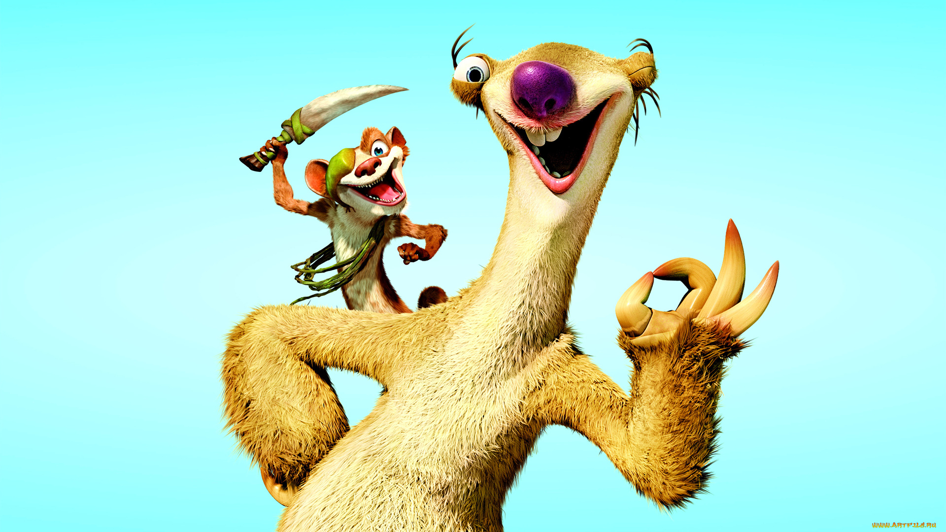 ледниковый, период, мультфильмы, ice, age, dawn, of, the, dinosaurs