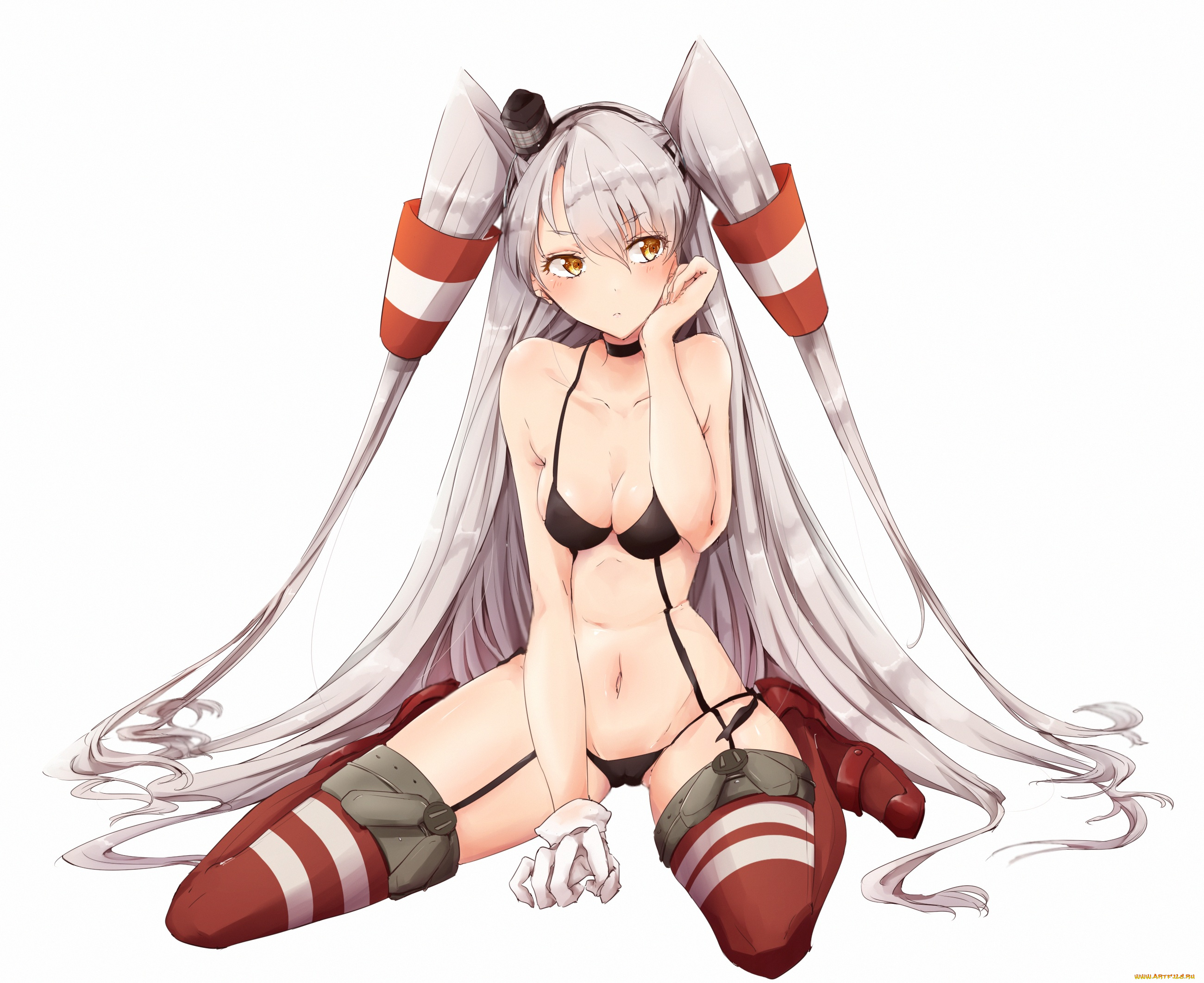 аниме, kantai, collection, фон, девушка, арт, naju0517, kancolle, amatsukaze, kantai, collection