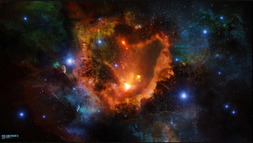 Картинка eye+of+odin космос арт галактика взрыв вселенная звезды