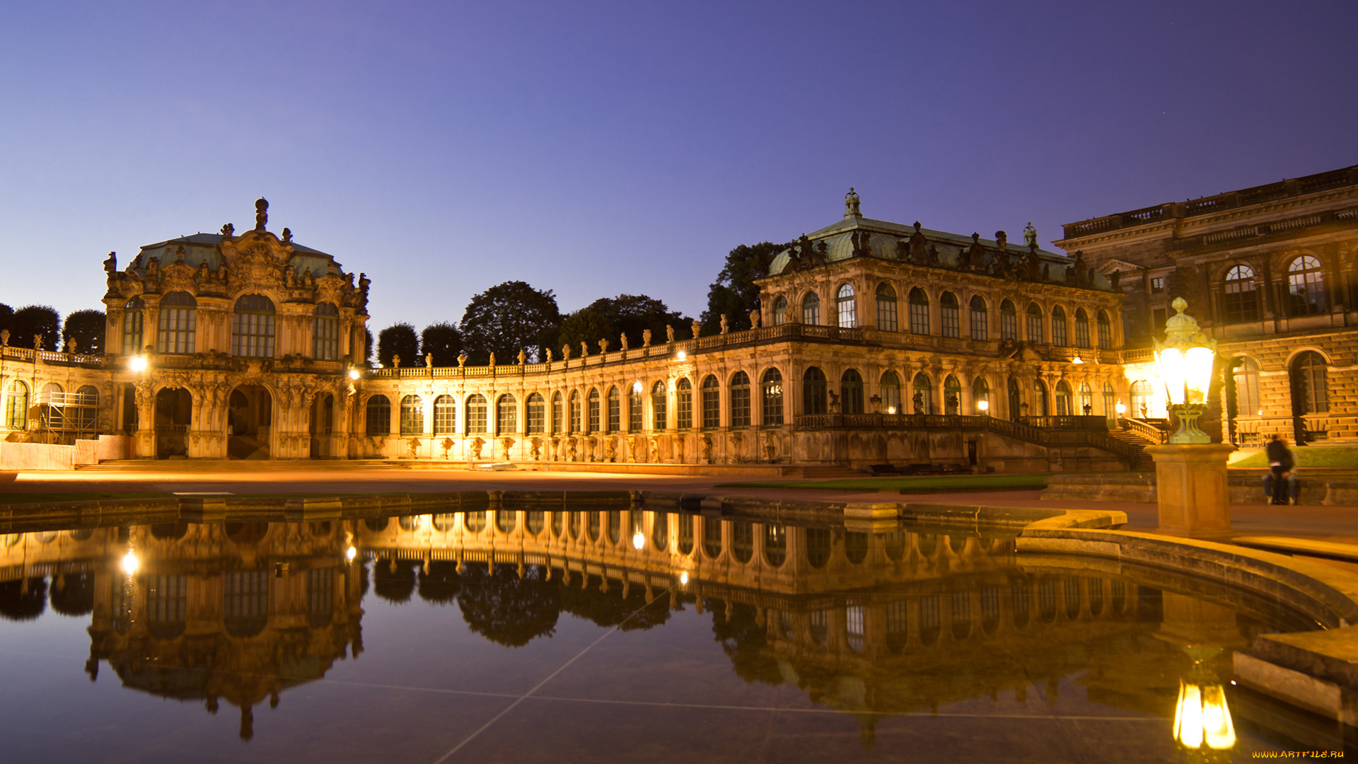 zwinger, palace, dresden, germany, города, дрезден, германия