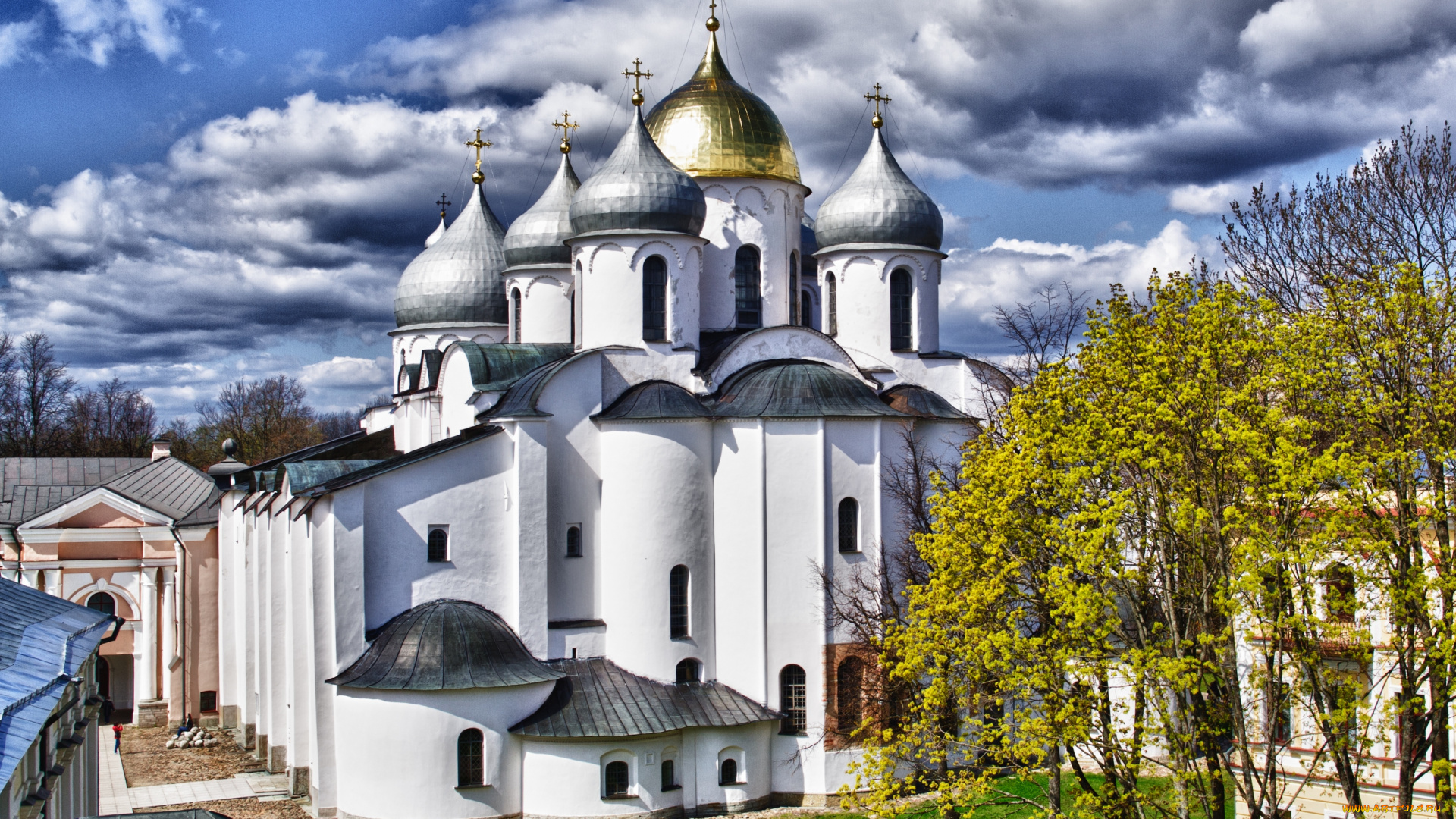 софийский, собор, новгород, города, православные, церкви, монастыри, купола