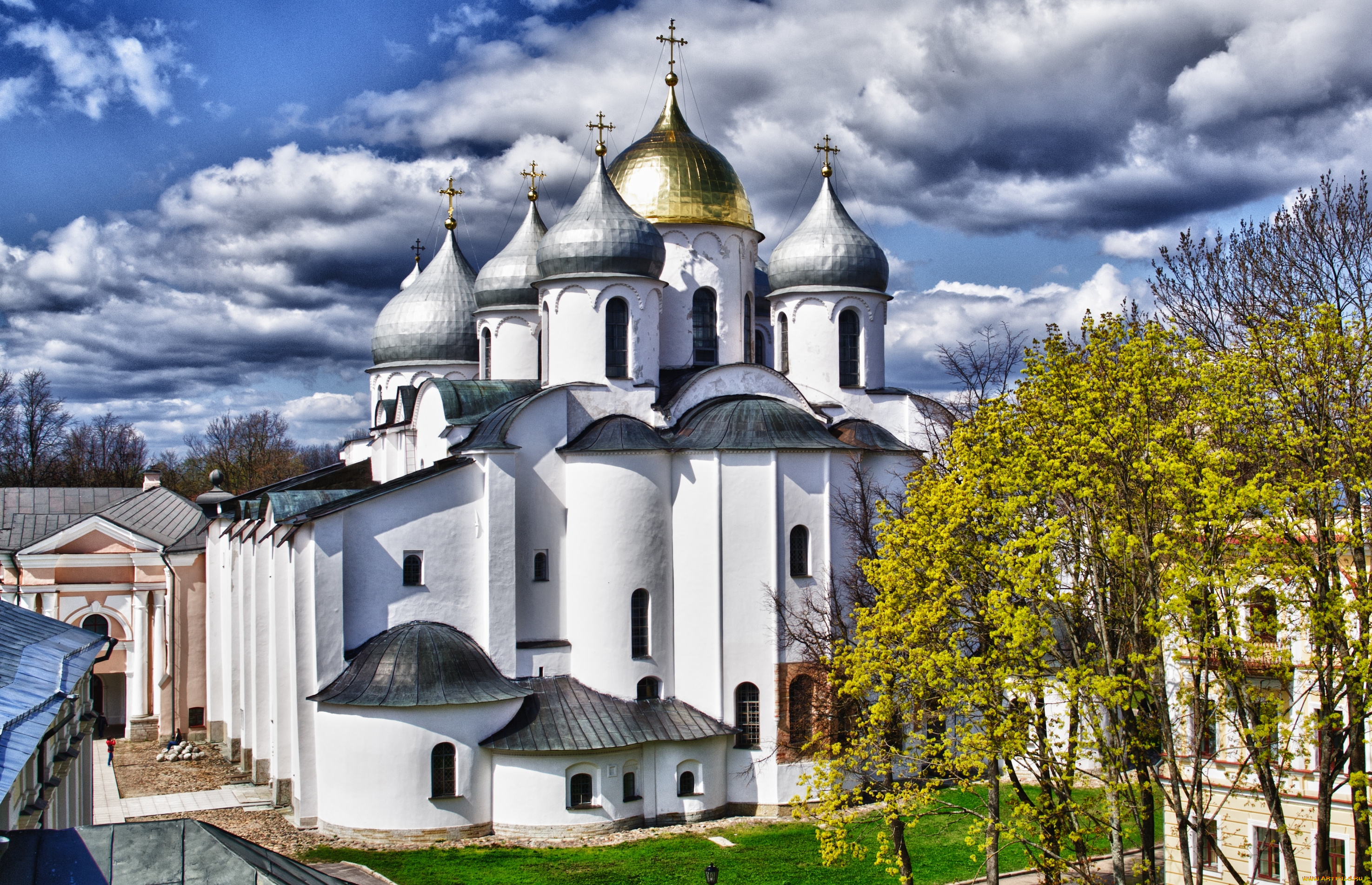 софийский, собор, новгород, города, православные, церкви, монастыри, купола