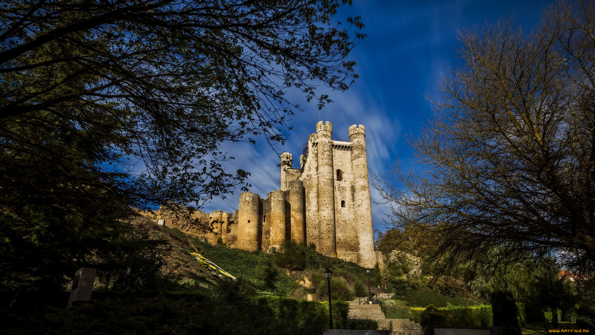 castillo, de, coyanza, города, -, дворцы, , замки, , крепости, замок, пригорок