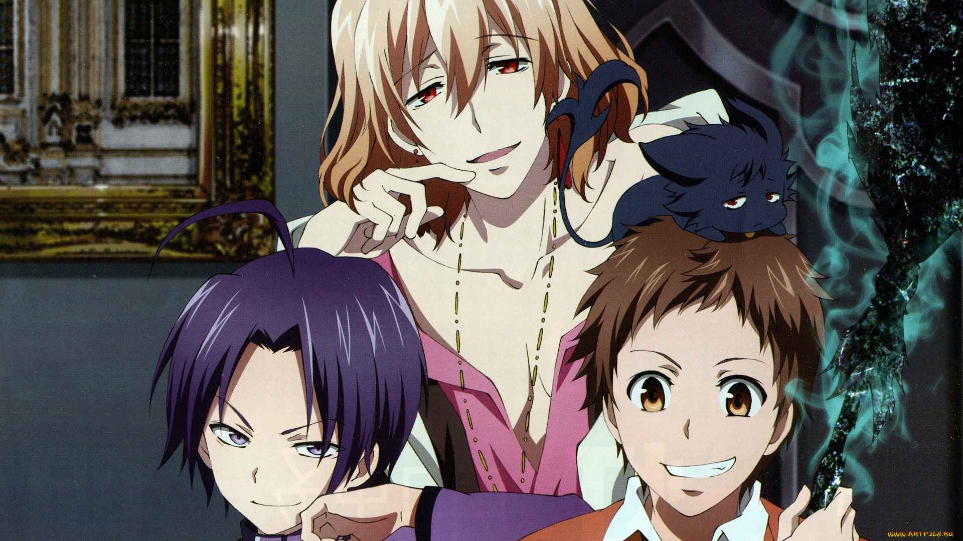 аниме, servamp, парни