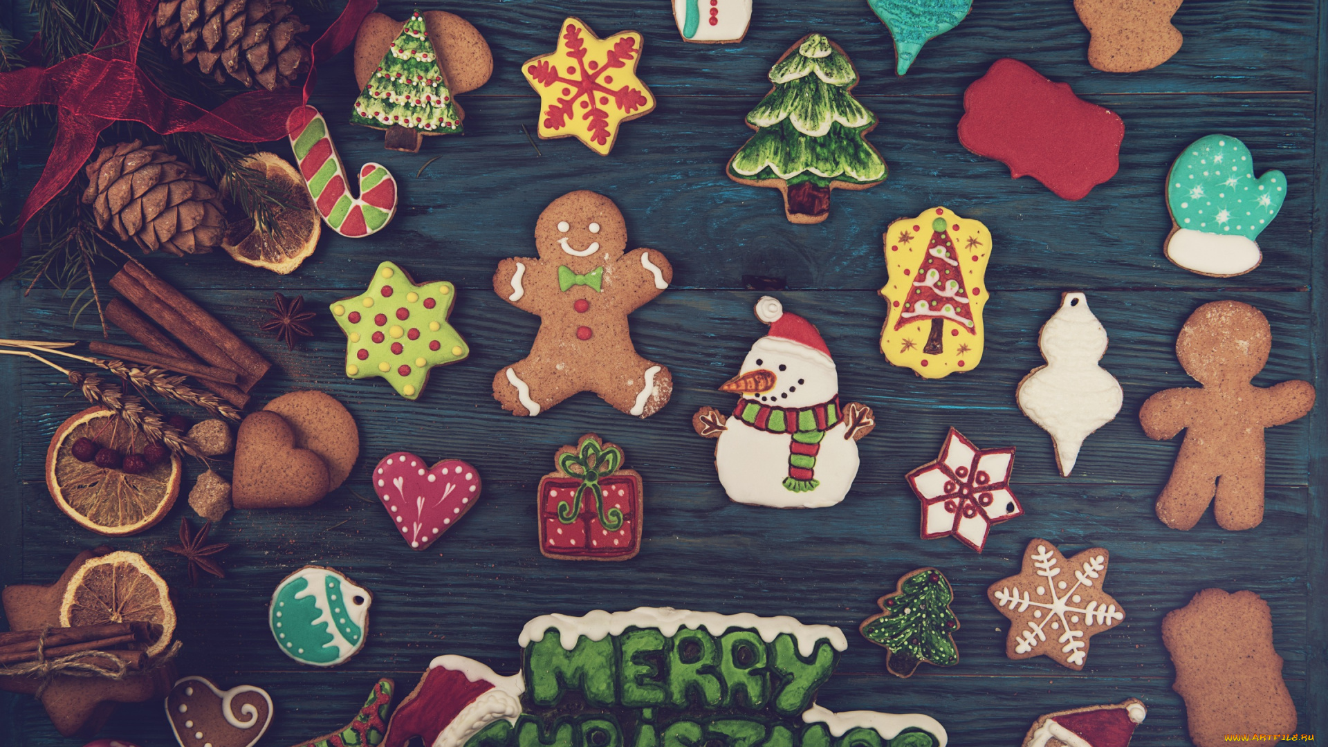 праздничные, угощения, печенье, gingerbread