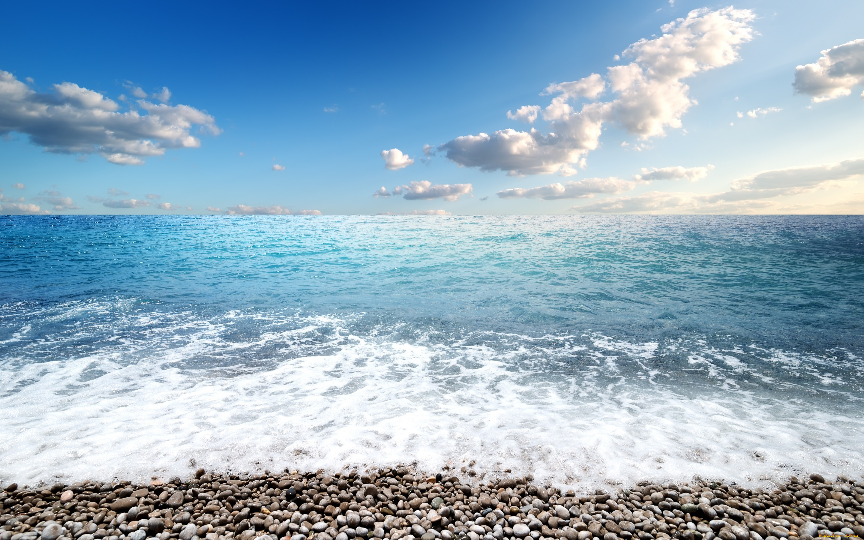 природа, побережье, камни, sky, небо, seascape, волны, blue, море, галька, sea, пляж, beach, берег