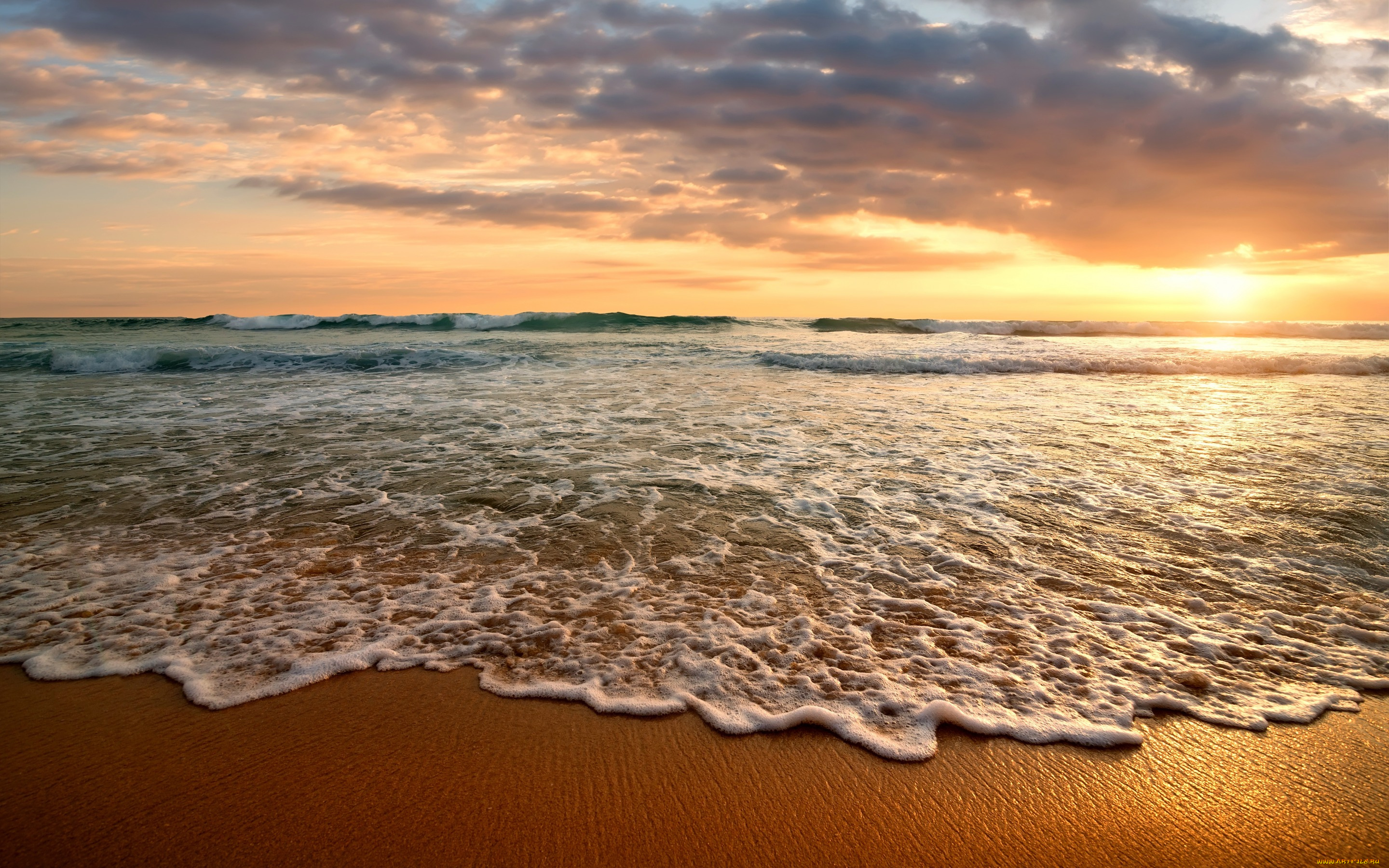 природа, восходы, закаты, sea, песок, sunset, море, sand, seascape, небо, закат, берег, beach, пляж