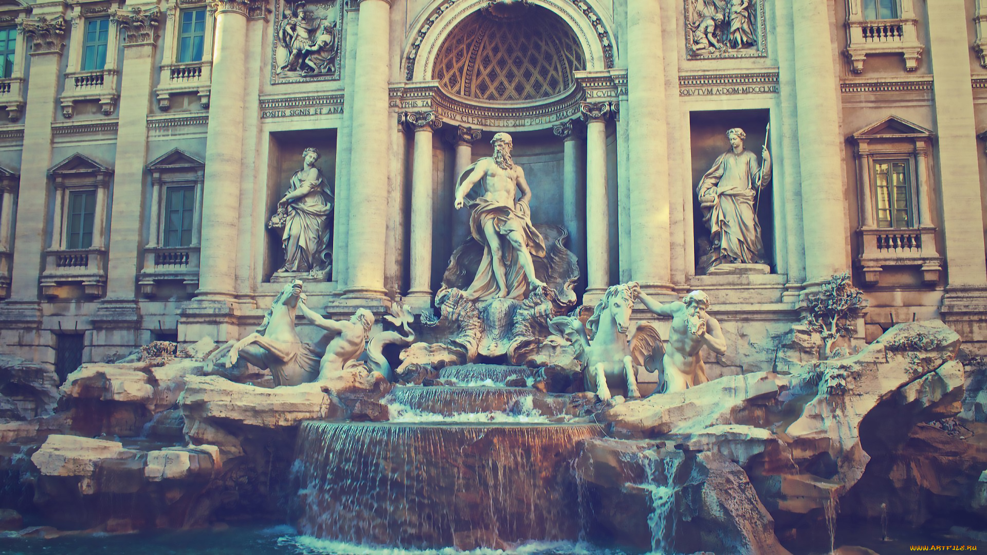 trevi, fountain, , rome, города, рим, , ватикан, , италия, древнегреческая, скульптура, изваяние, фонтан