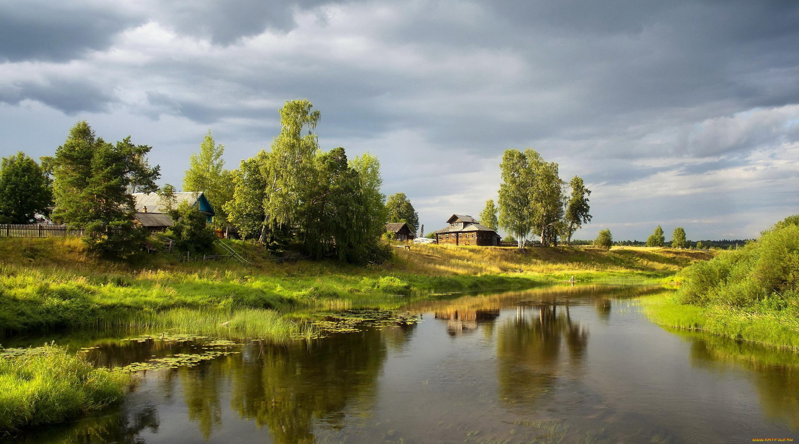 природа, реки, озера, деревья, пейзаж, река