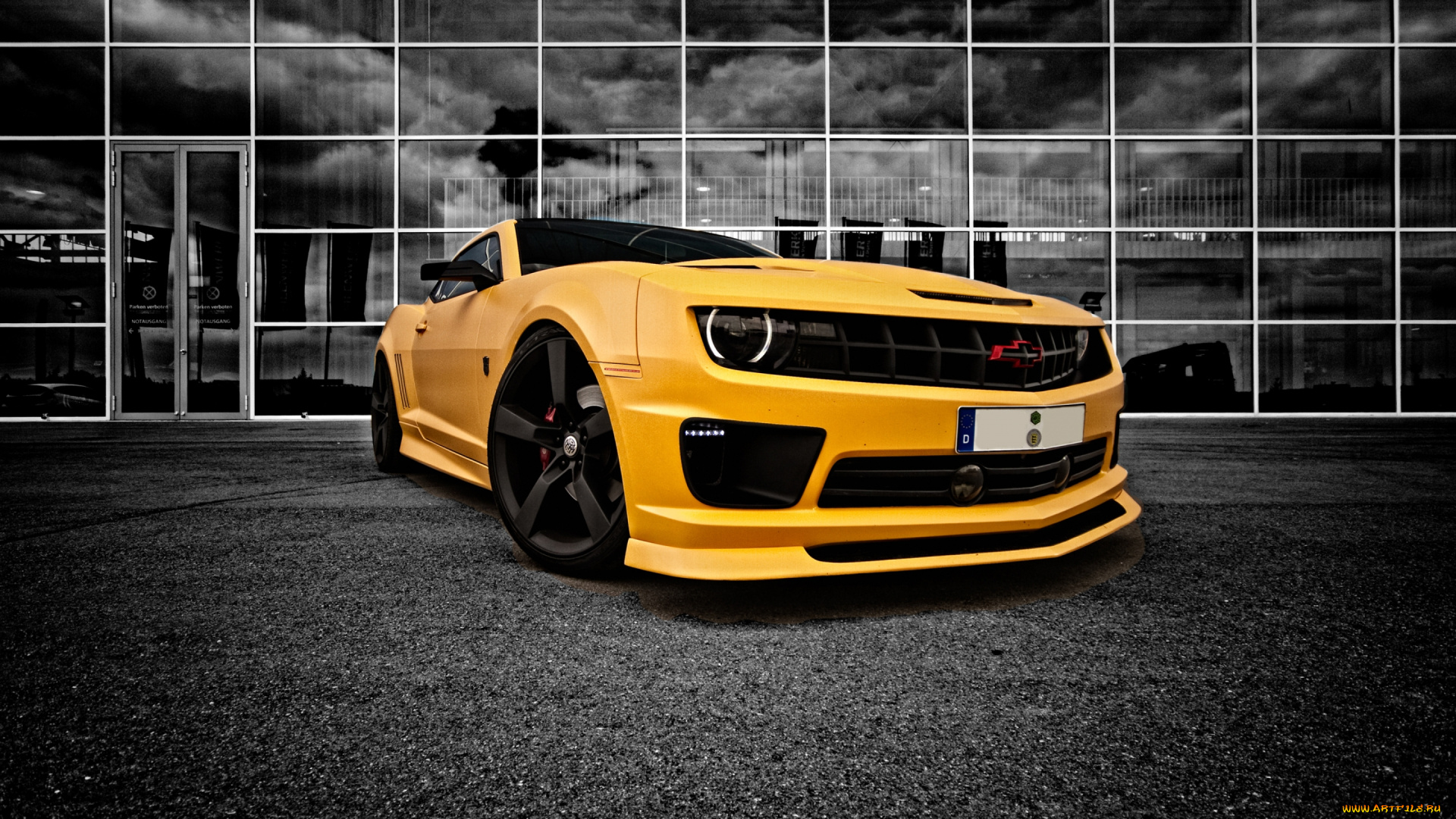 автомобили, camaro, bee, yellow