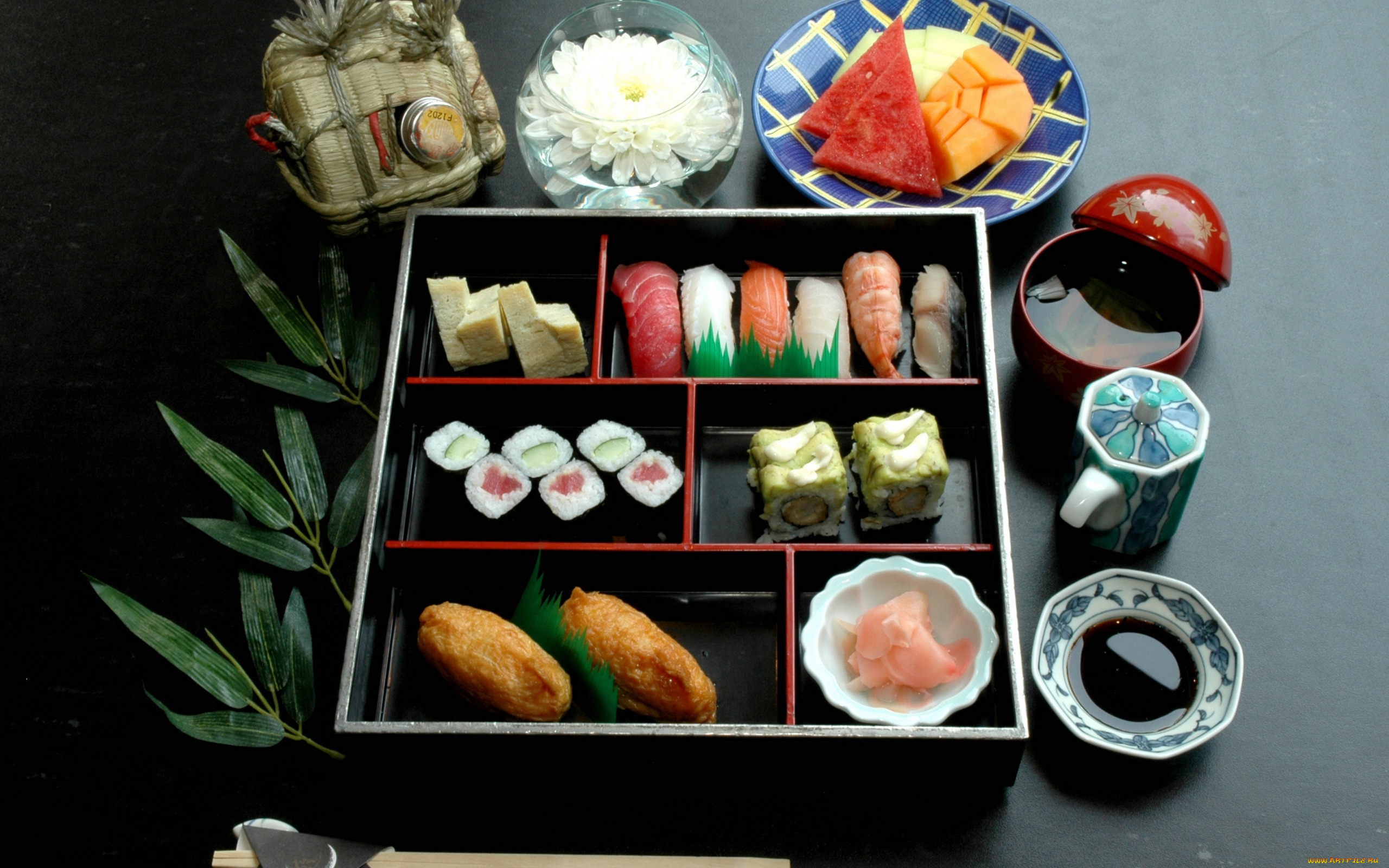 еда, рыба, , морепродукты, , суши, , роллы, хризантема, набор, суши, соус