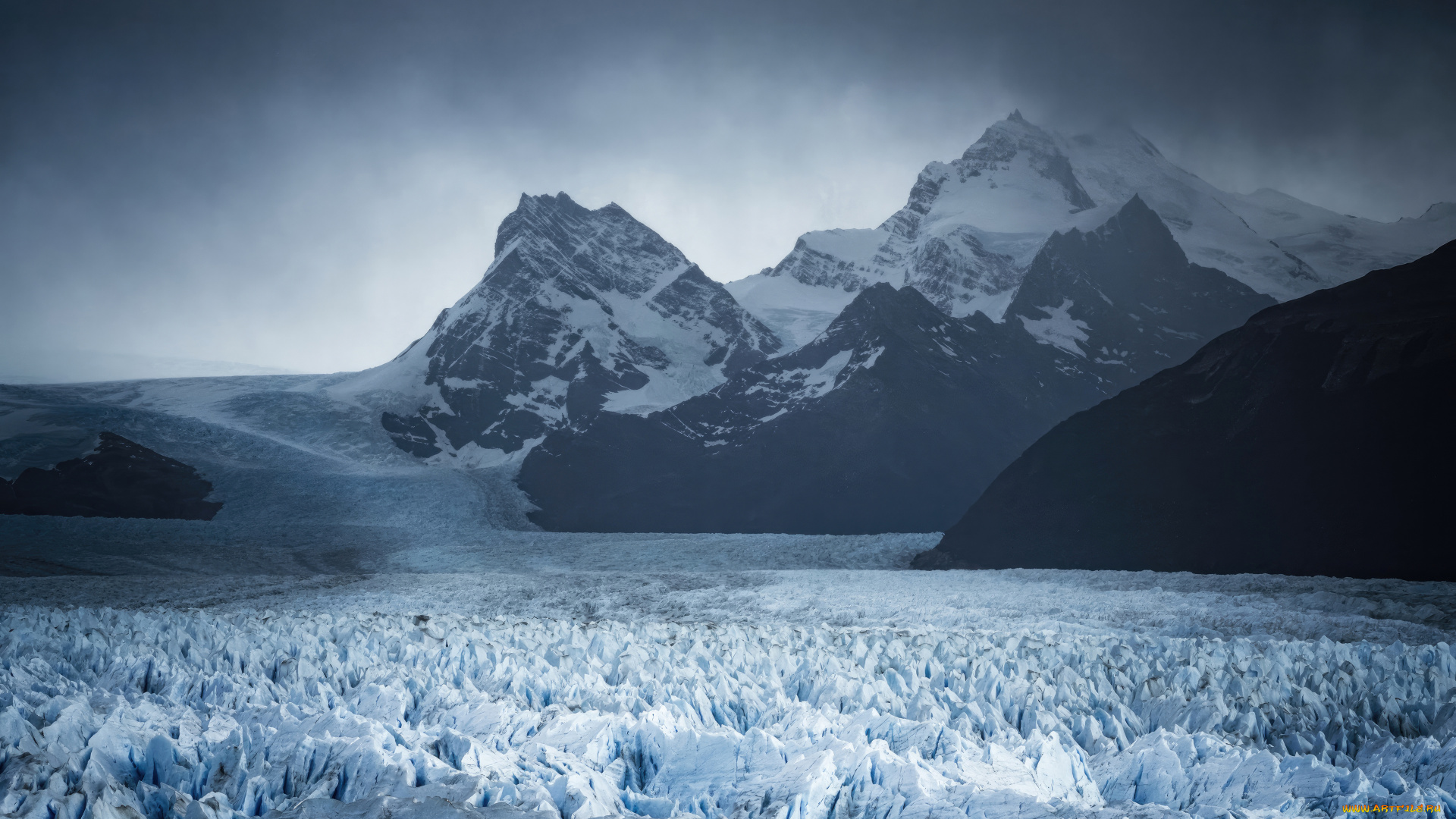 природа, айсберги, и, ледники, perito, moreno, glacier, ледник, горы