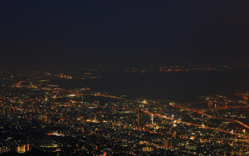 Картинка города огни ночного ночь