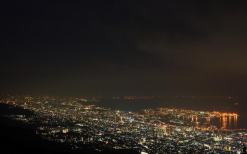 Картинка города огни ночного ночь