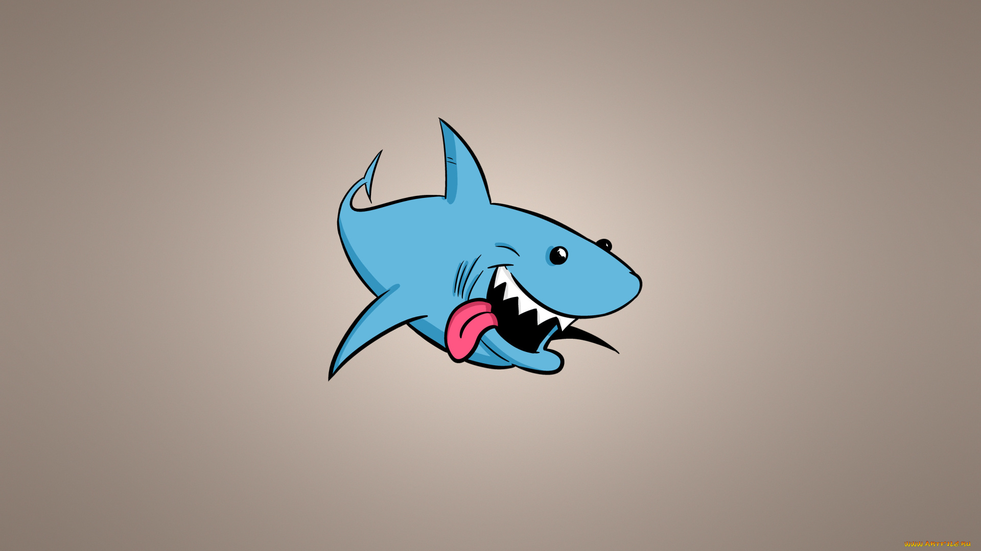 акула, рисованные, минимализм, shark, счастливая, зубастая, рыба