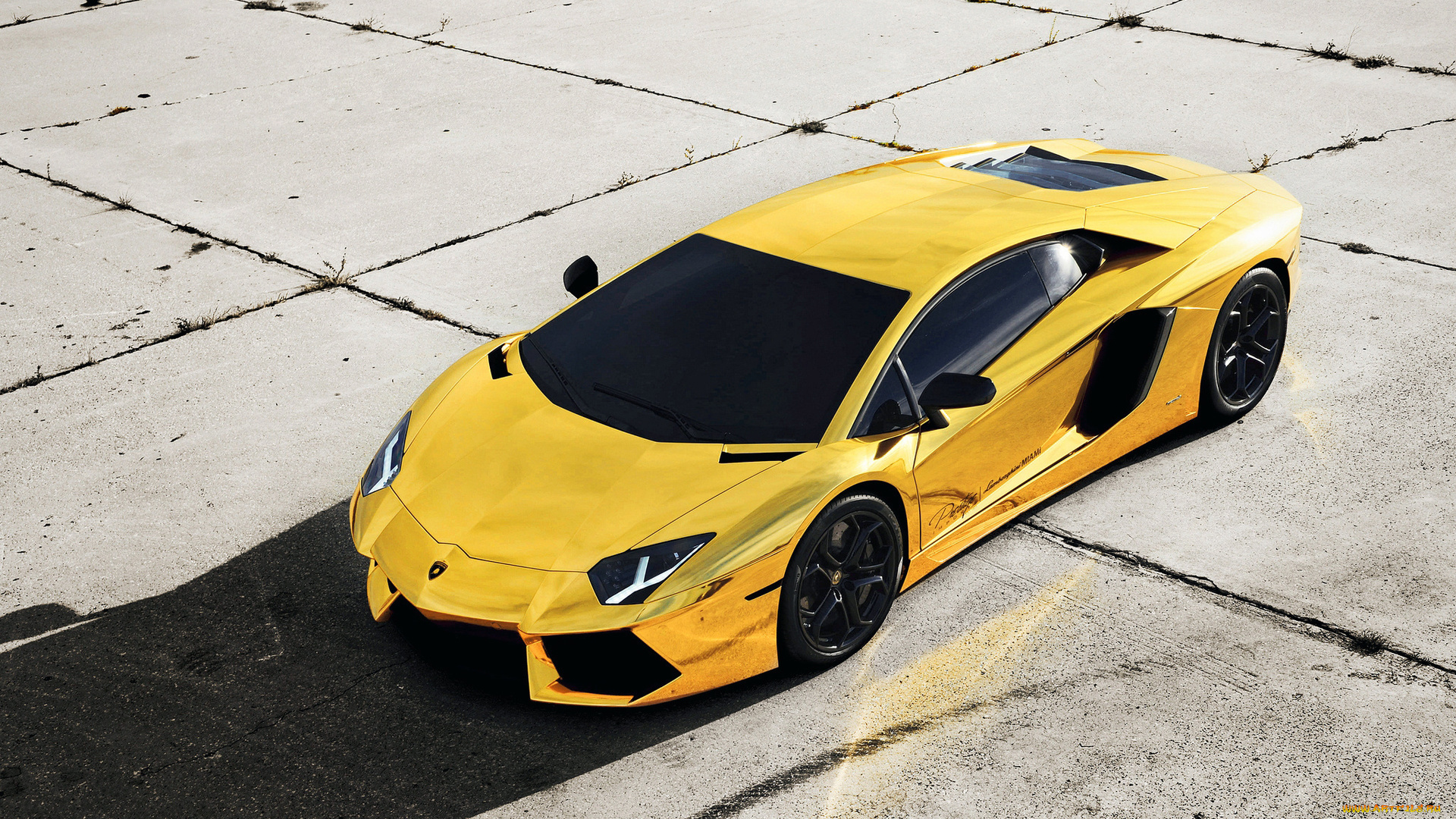 автомобили, lamborghini, тюнинг, авто, машины, gold, aventador, спорткар, золото