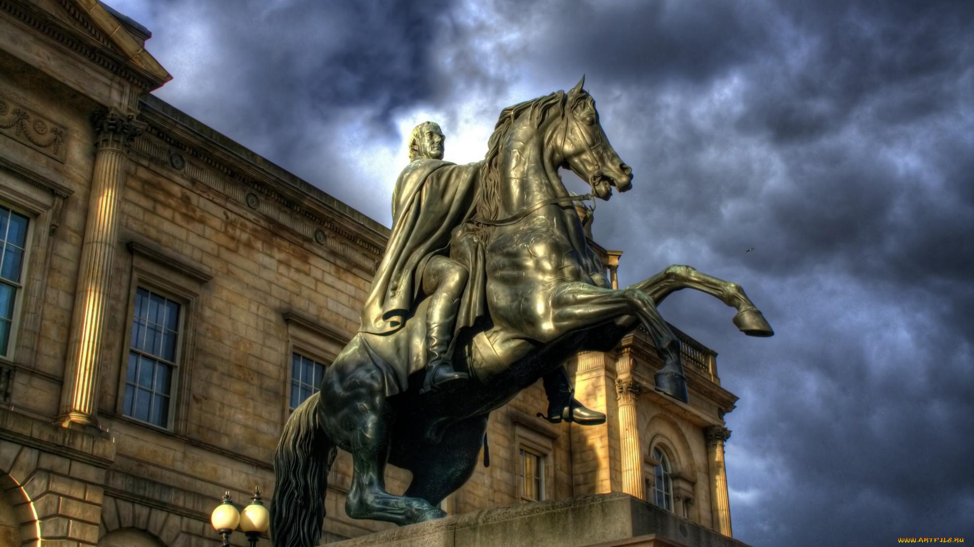 duke, of, wellington, statue, , edinburgh, , scotland, города, эдинбург, , шотландия, памятник, статуя, конная