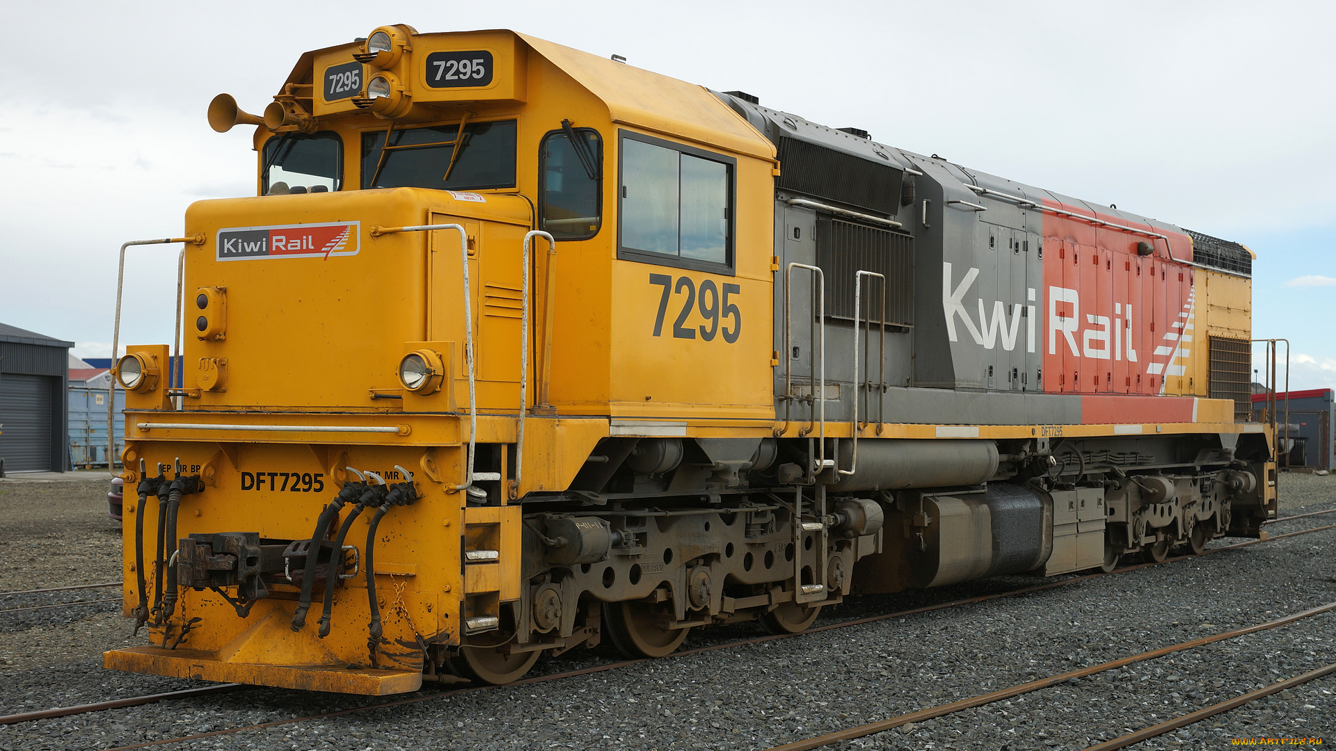 kiwirail, dft, 7295, техника, локомотивы, локомотив, рельсы, дорога, железная
