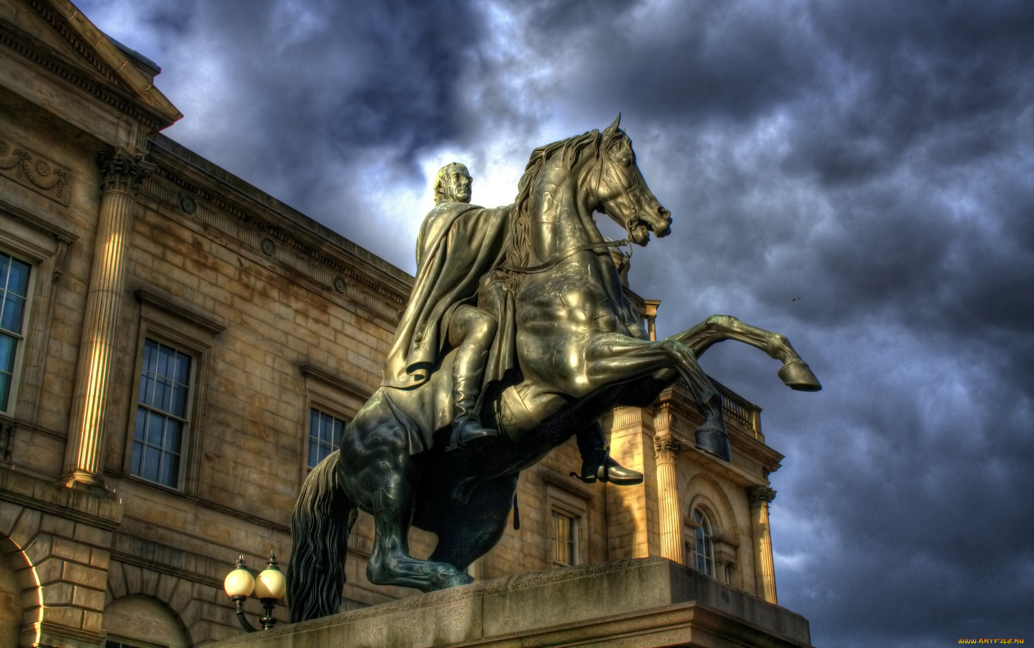 duke, of, wellington, statue, , edinburgh, , scotland, города, эдинбург, , шотландия, памятник, статуя, конная