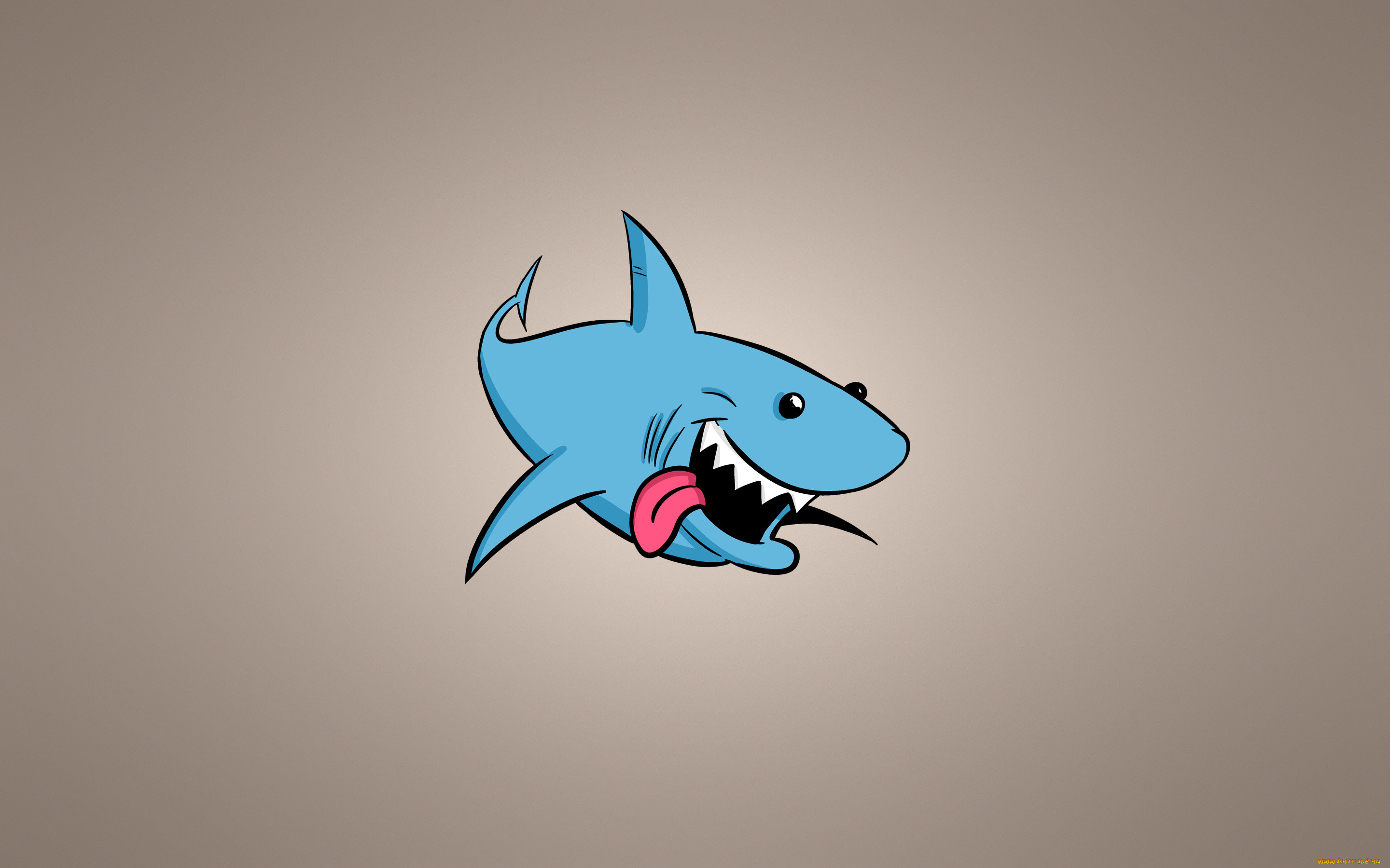 акула, рисованные, минимализм, shark, счастливая, зубастая, рыба
