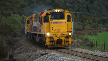 Картинка kiwirail+dxc+5304+locomotive техника поезда состав локомотив рельсы дорога железная