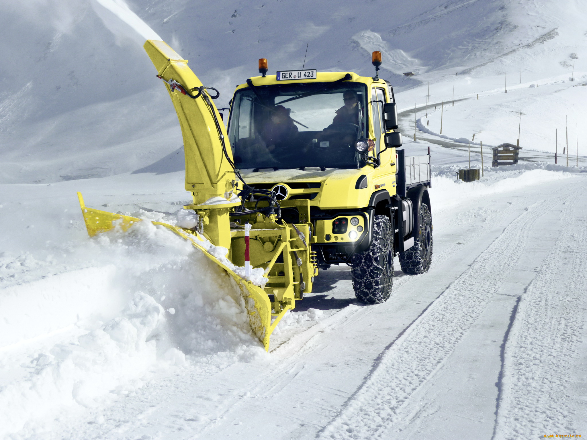 техника, снегоуборочная, техника, mercedes-benz, unimog, u423