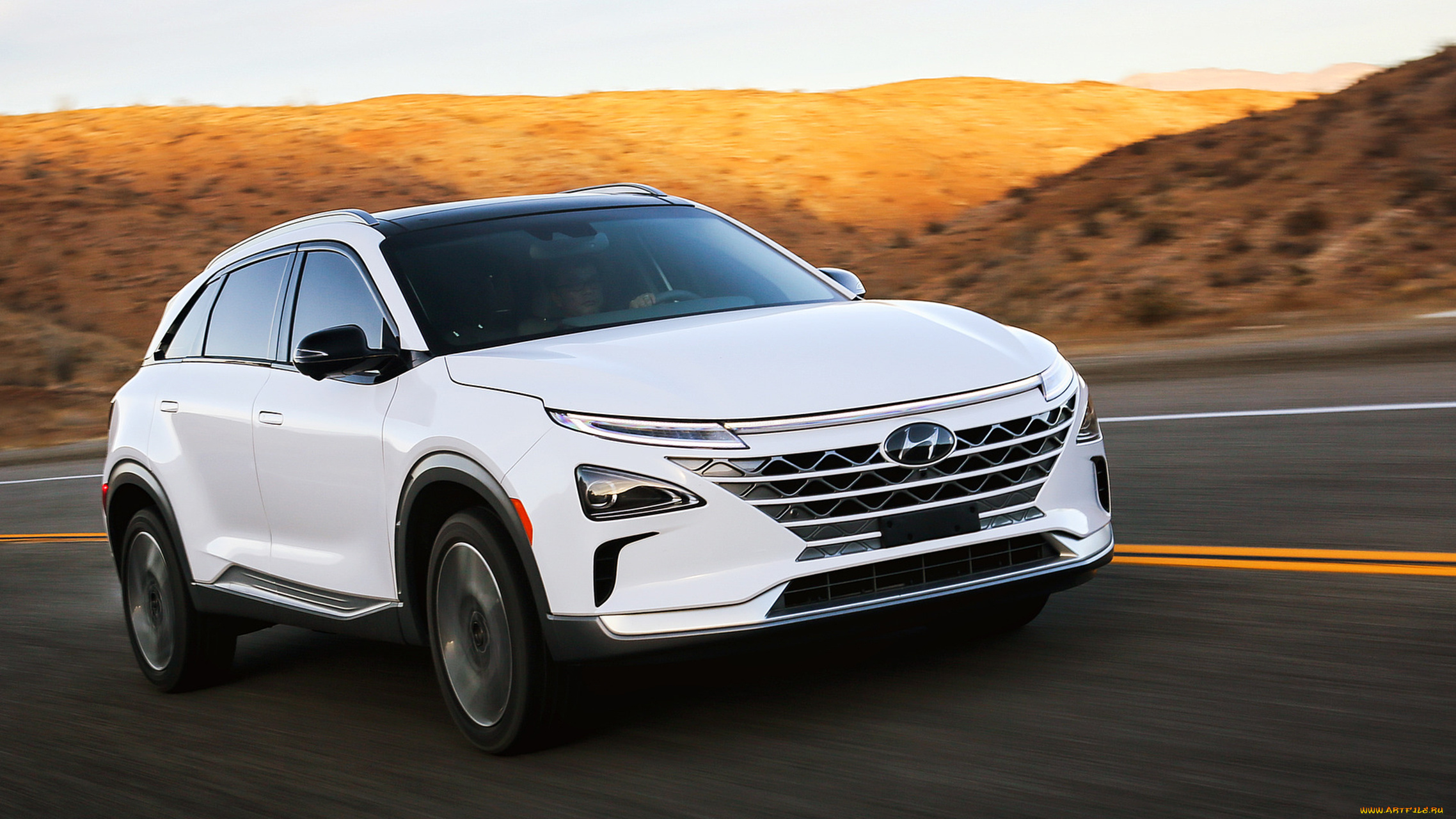 hyundai, nexo, fcev, 2019, автомобили, hyundai, белый, nexo, fcev, 2019