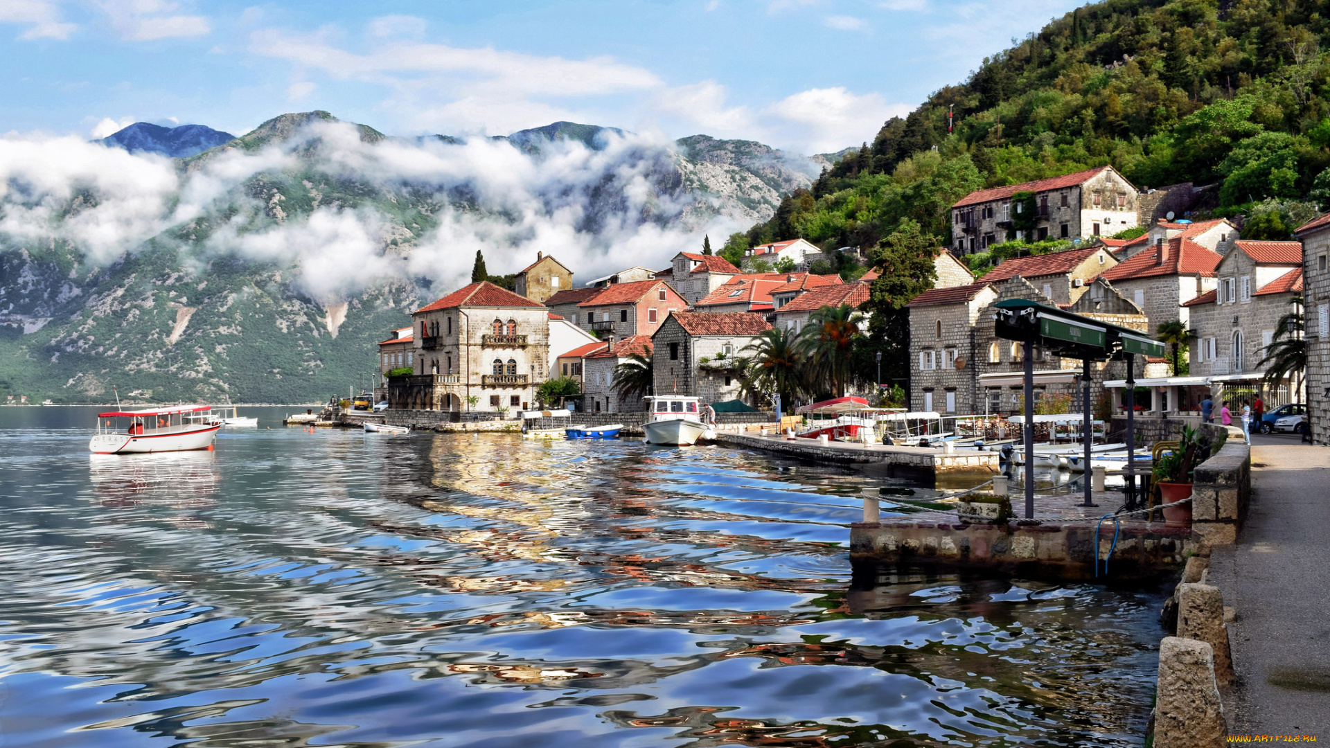 perast, города, -, пейзажи, простор