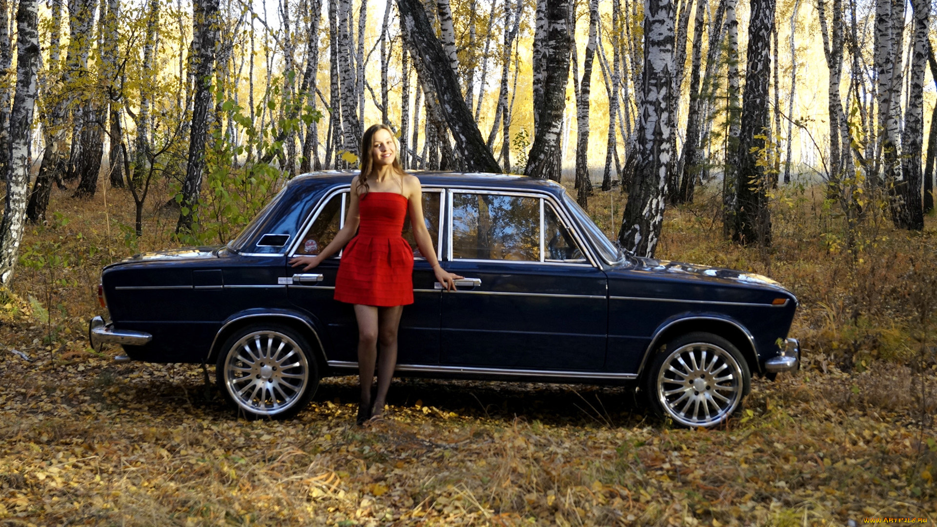 автомобили, -авто, с, девушками, lada, 2103, se