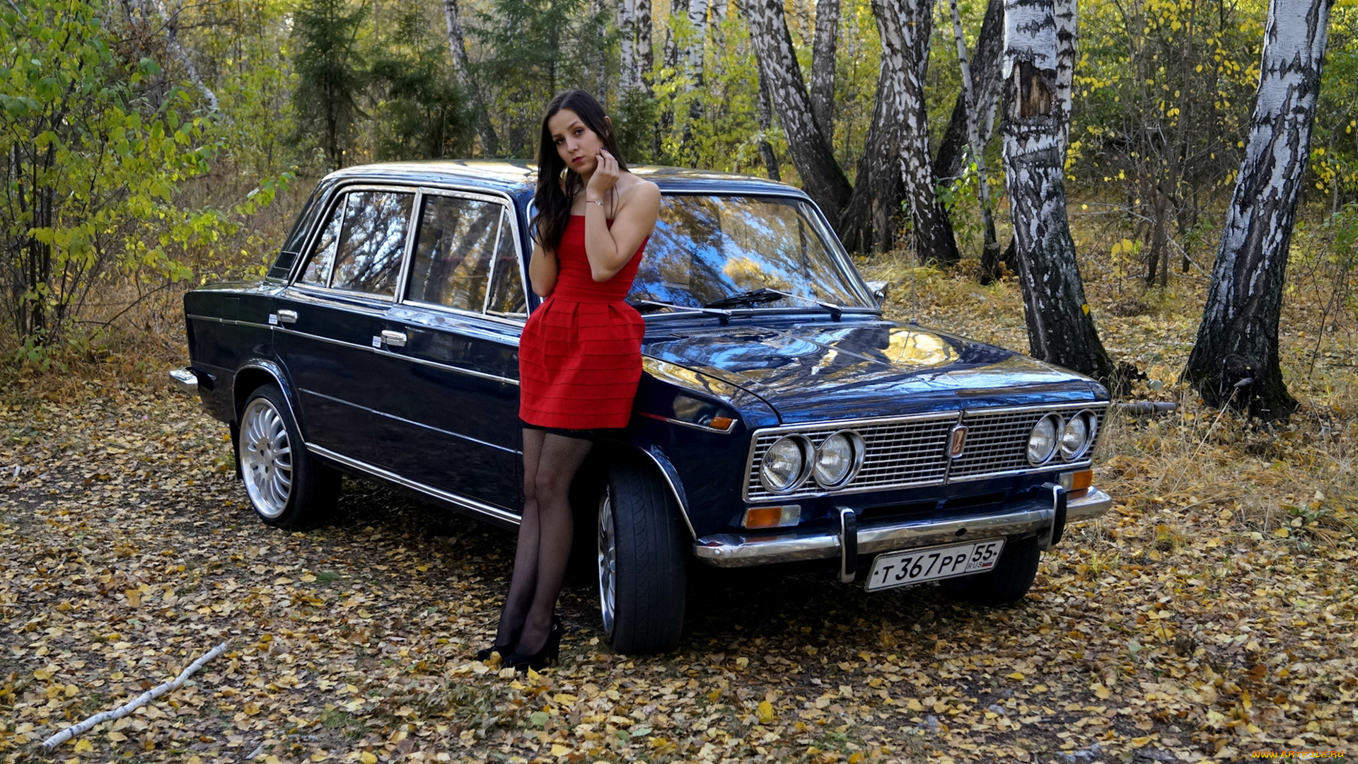 автомобили, -авто, с, девушками, lada, 2103, se