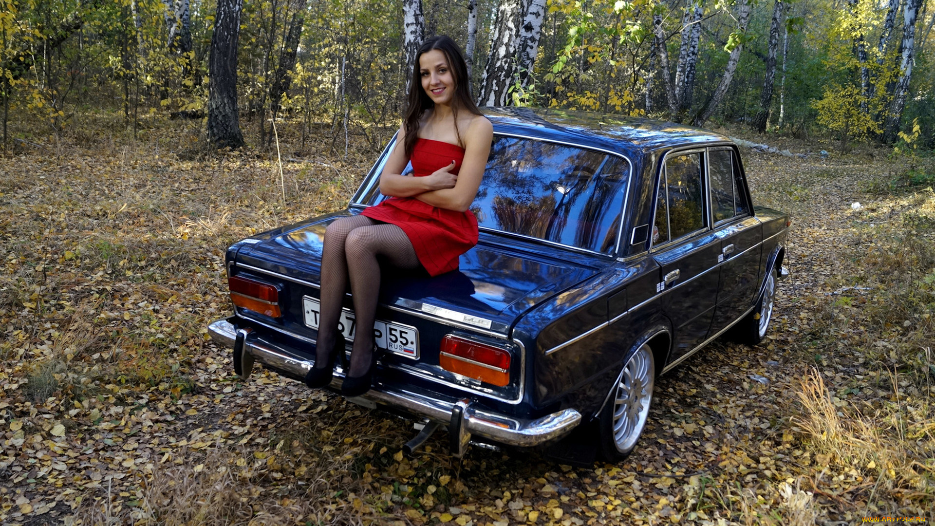 автомобили, -авто, с, девушками, lada, 2103, se