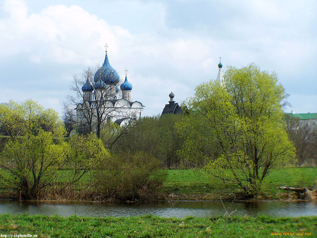 суздаль, кремль, весна, города, православные, церкви, монастыри