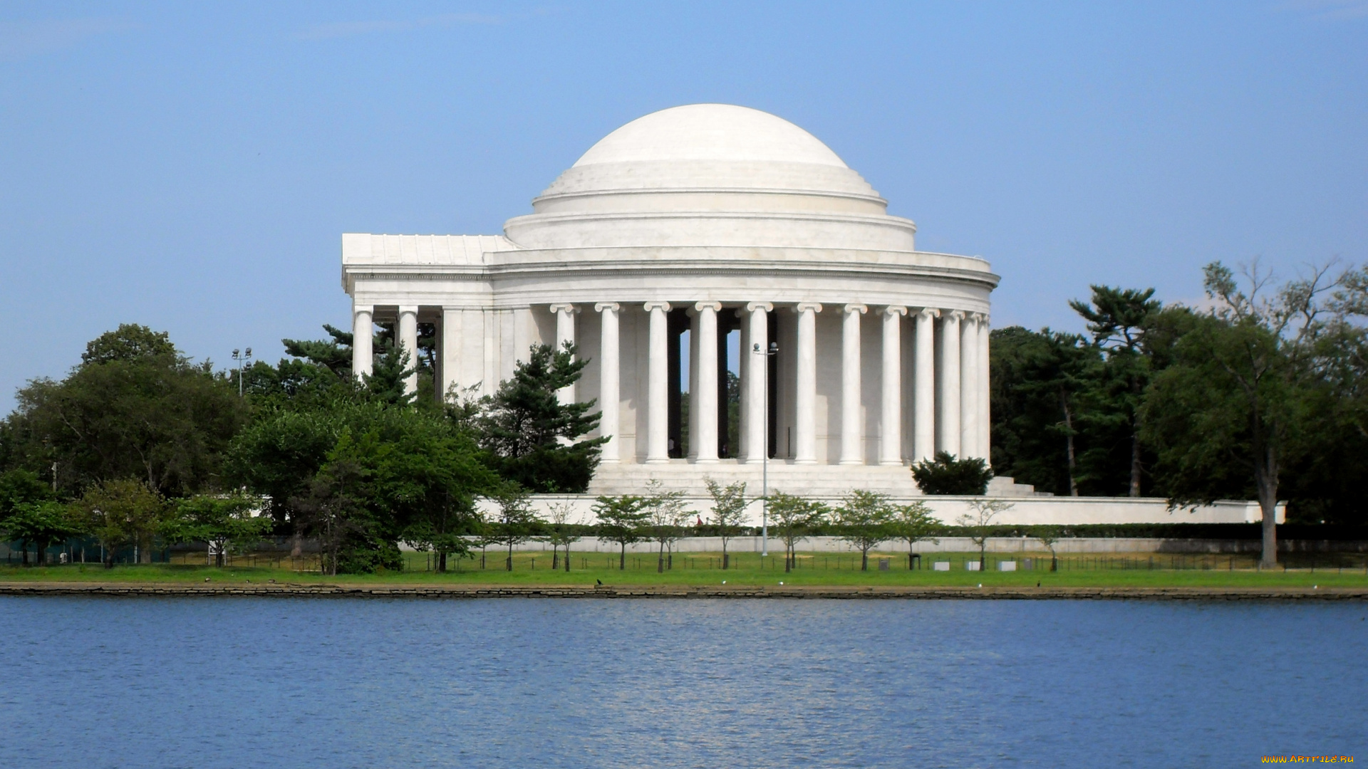 jefferson, memorial, города, вашингтон, сша