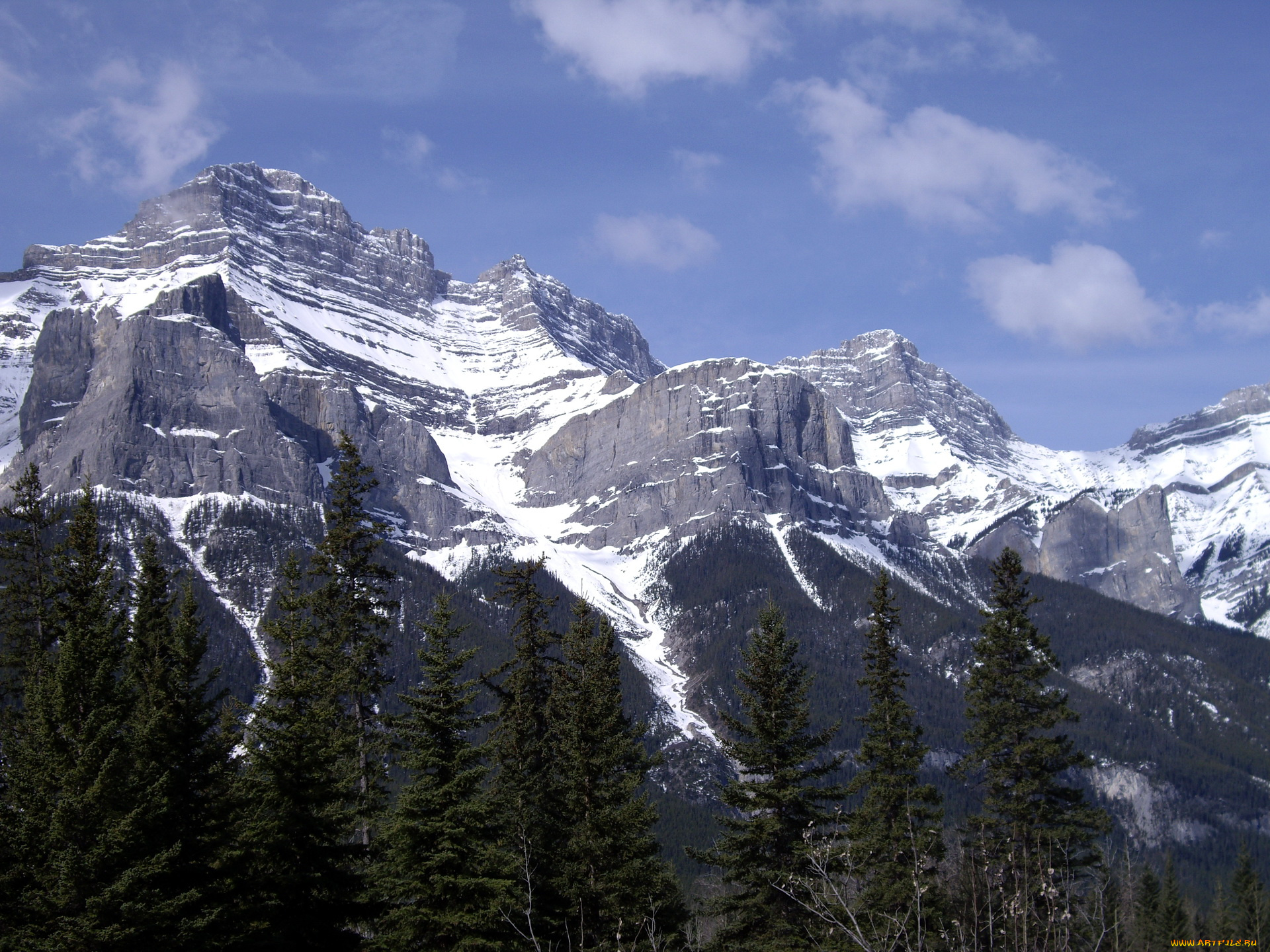 природа, горы, banff, national, park, canada