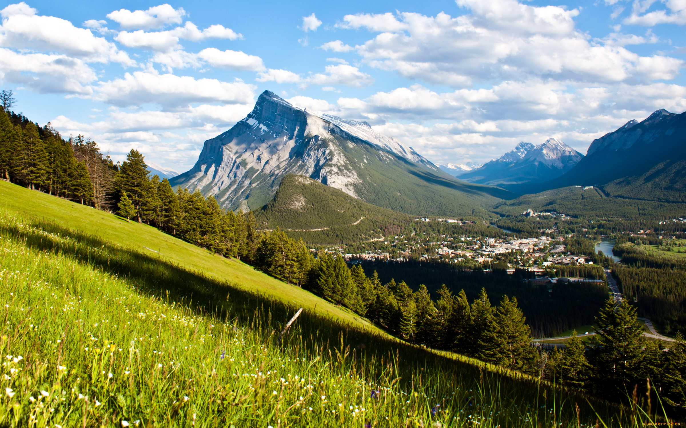 природа, горы, banff, national, park, canada