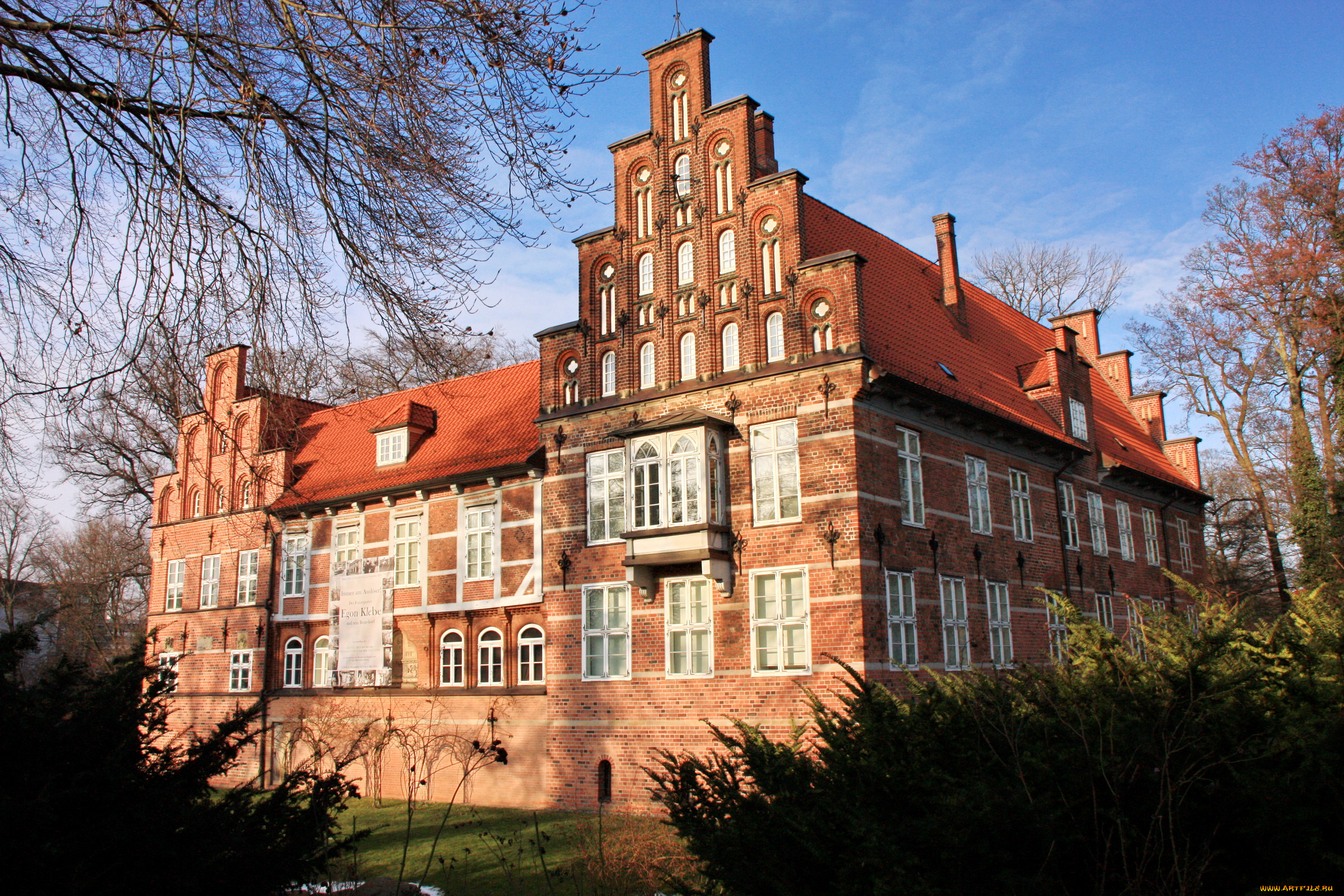 города, здания, дома, castle, bergedorf, germany