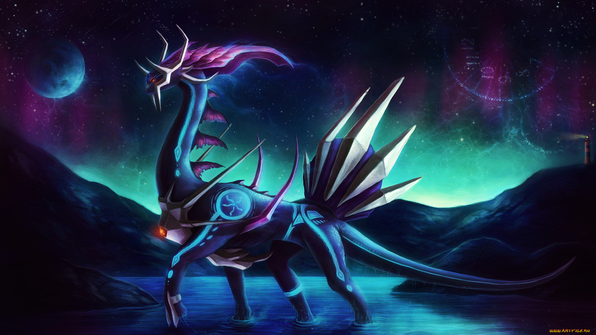 аниме, pokemon, dialga