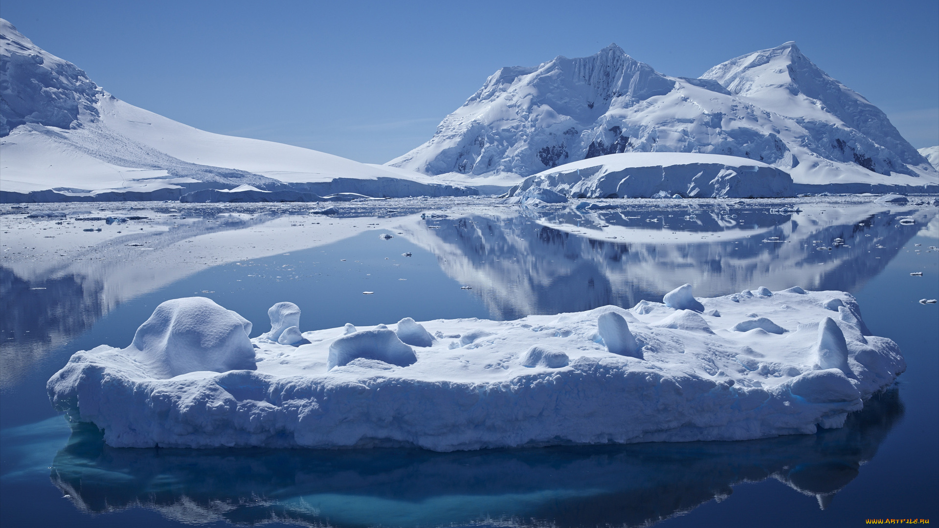 природа, айсберги, и, ледники, iceberg