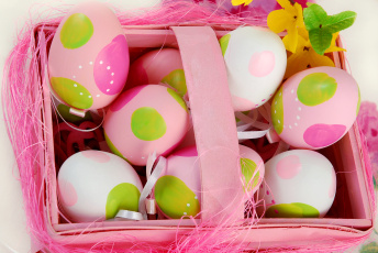 Картинка праздничные пасха яйца праздник корзина