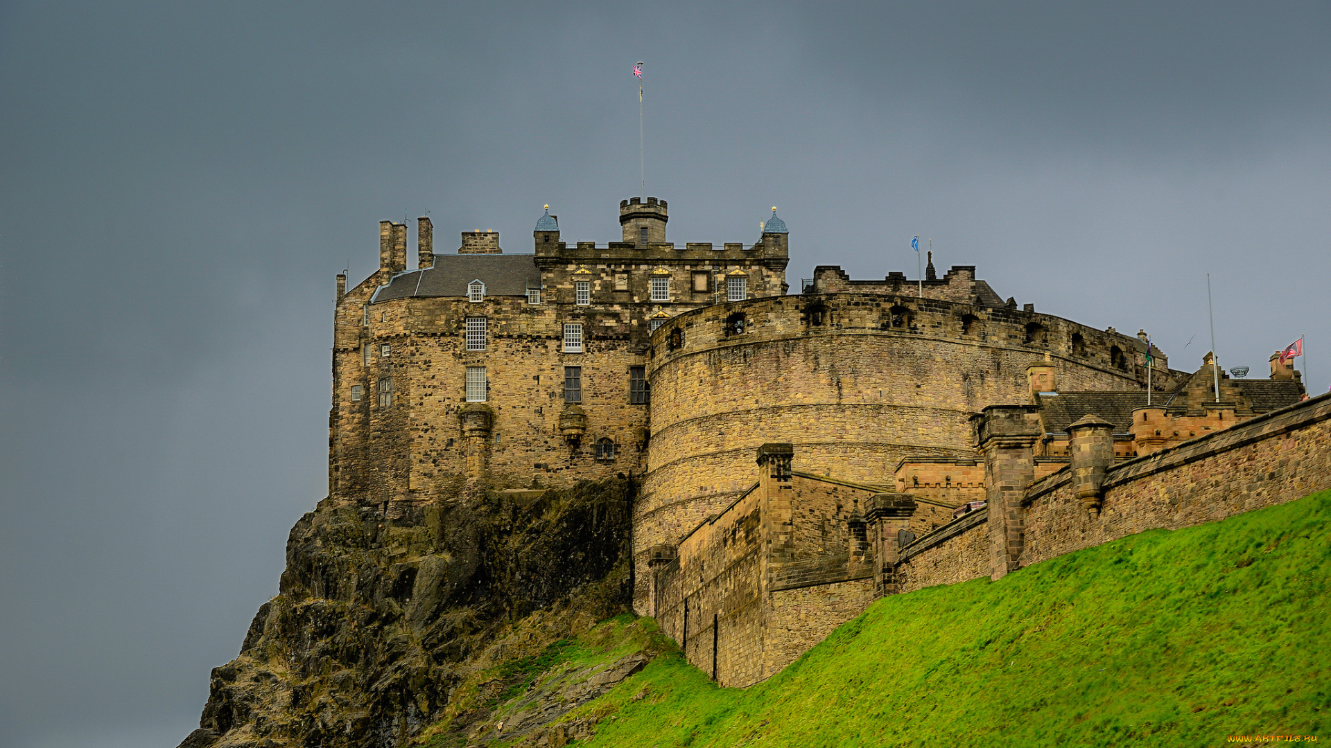 edinburg, castle, города, эдинбург, , шотландия, башни, стены, замок