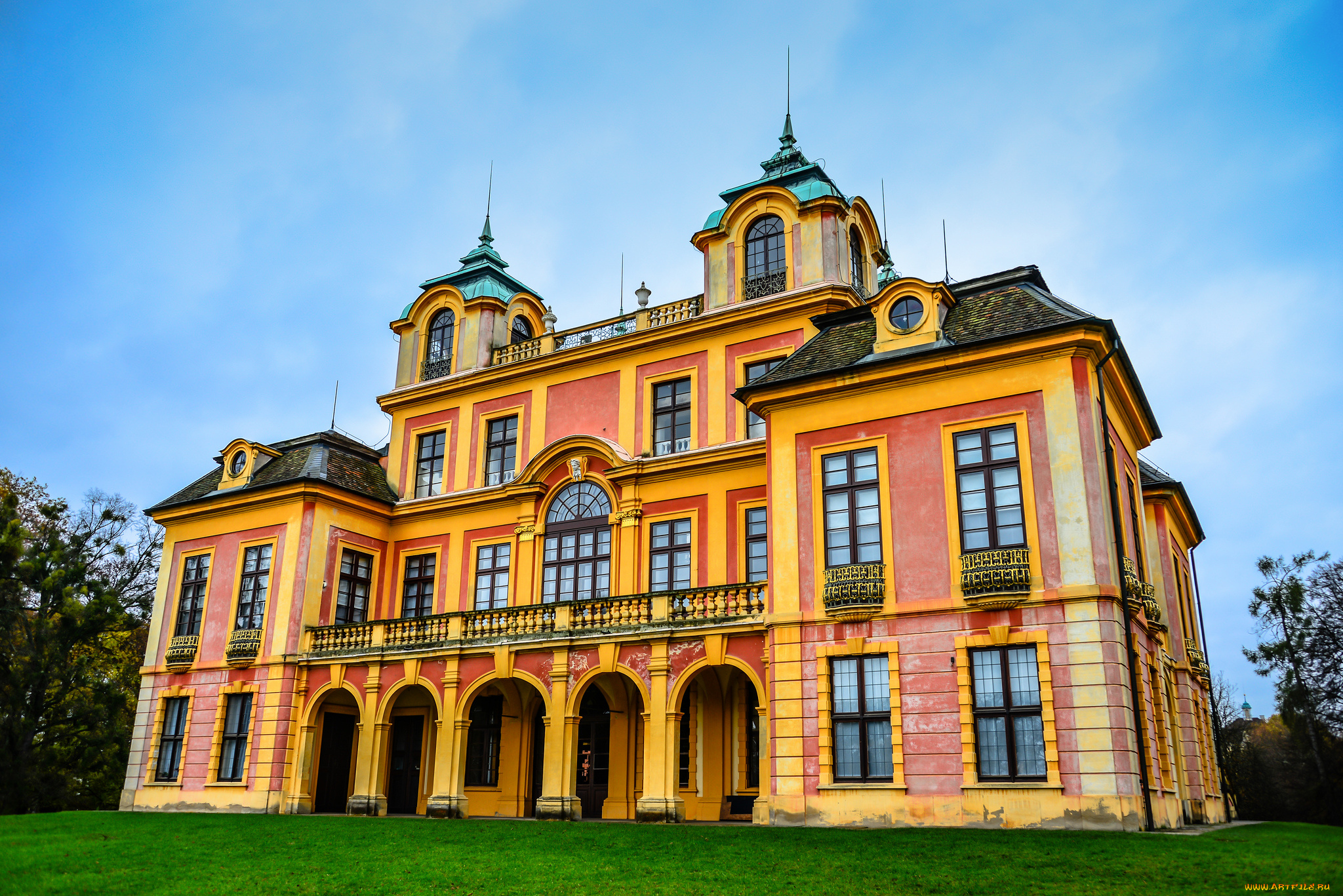 favorite, hunting, and, summer, palace, at, ludwigsburg, palace, -, ludwigsburg, germany, города, -, дворцы, , замки, , крепости, дворец