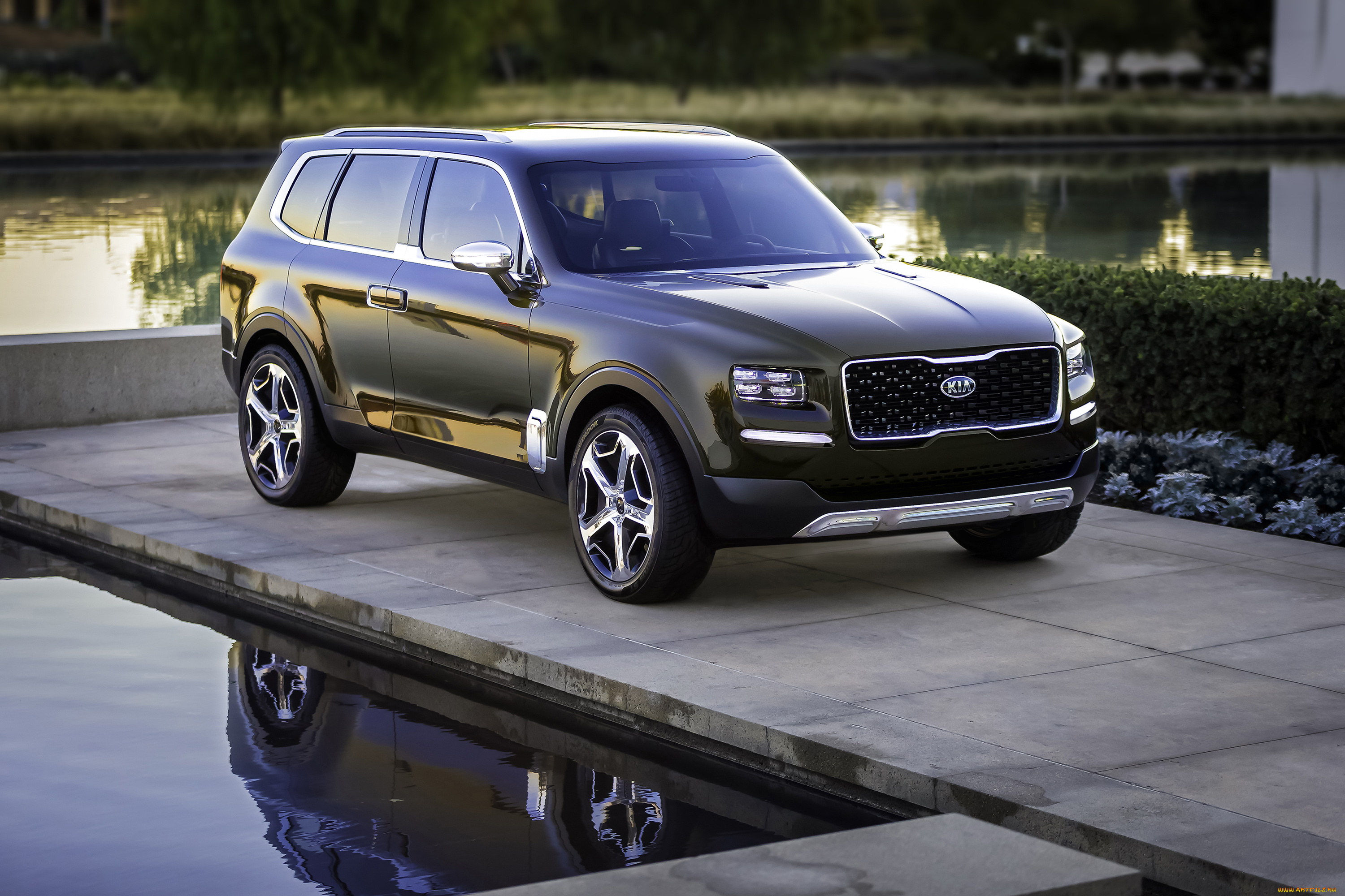 kia, telluride, concept, 2016, автомобили, kia, telluride, concept, 2016, crossover, джип, внедорожник