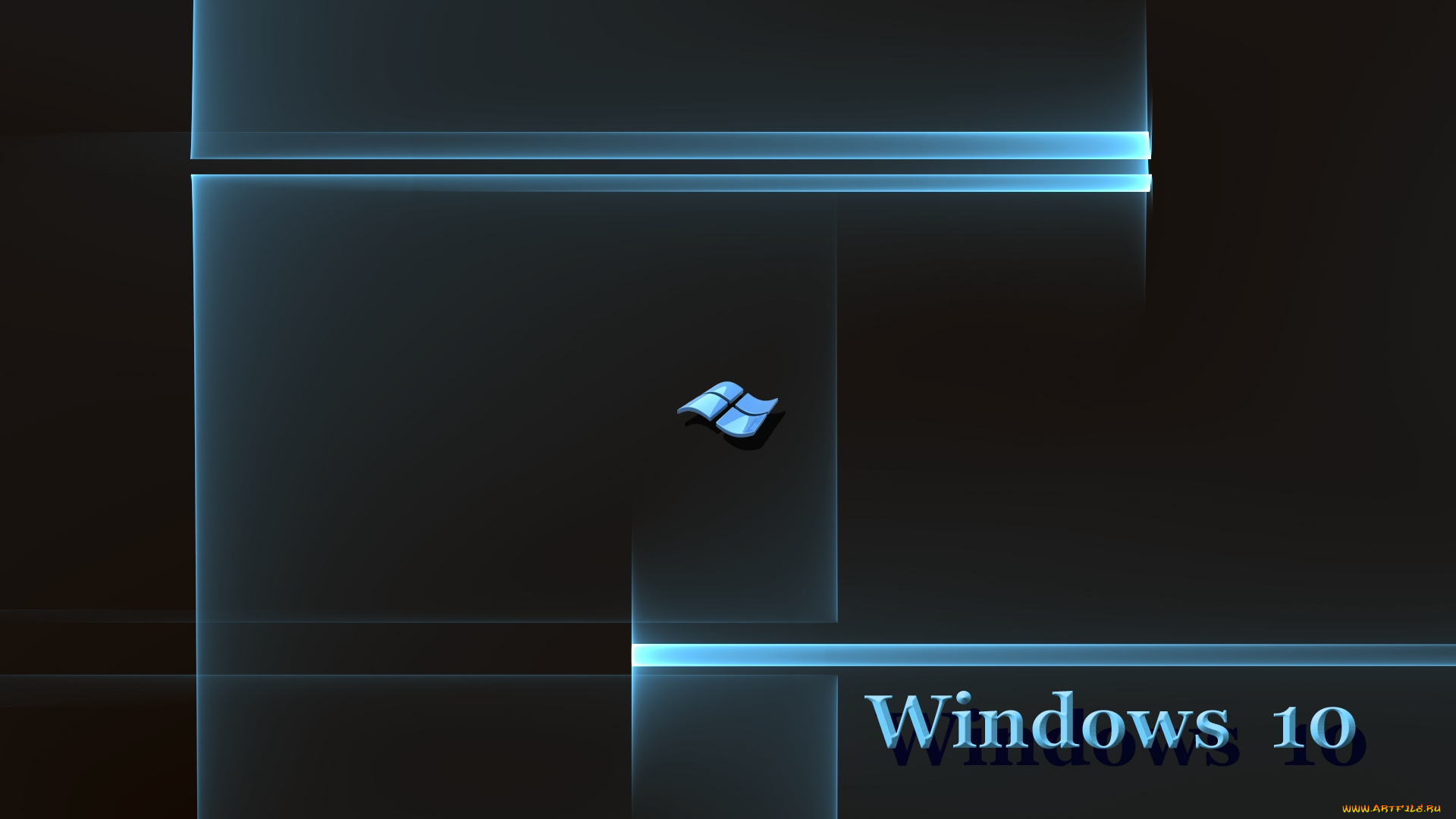 компьютеры, windows, , 10, фон, логотип