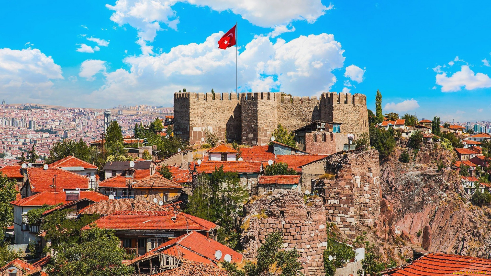 ankara, castle, turkey, города, -, дворцы, , замки, , крепости, ankara, castle