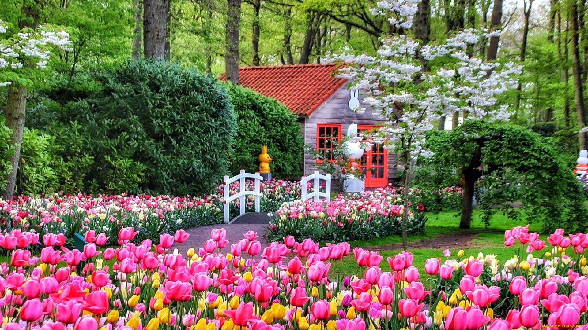 keukenhof, park, netherlands, города, -, здания, , дома, keukenhof, park