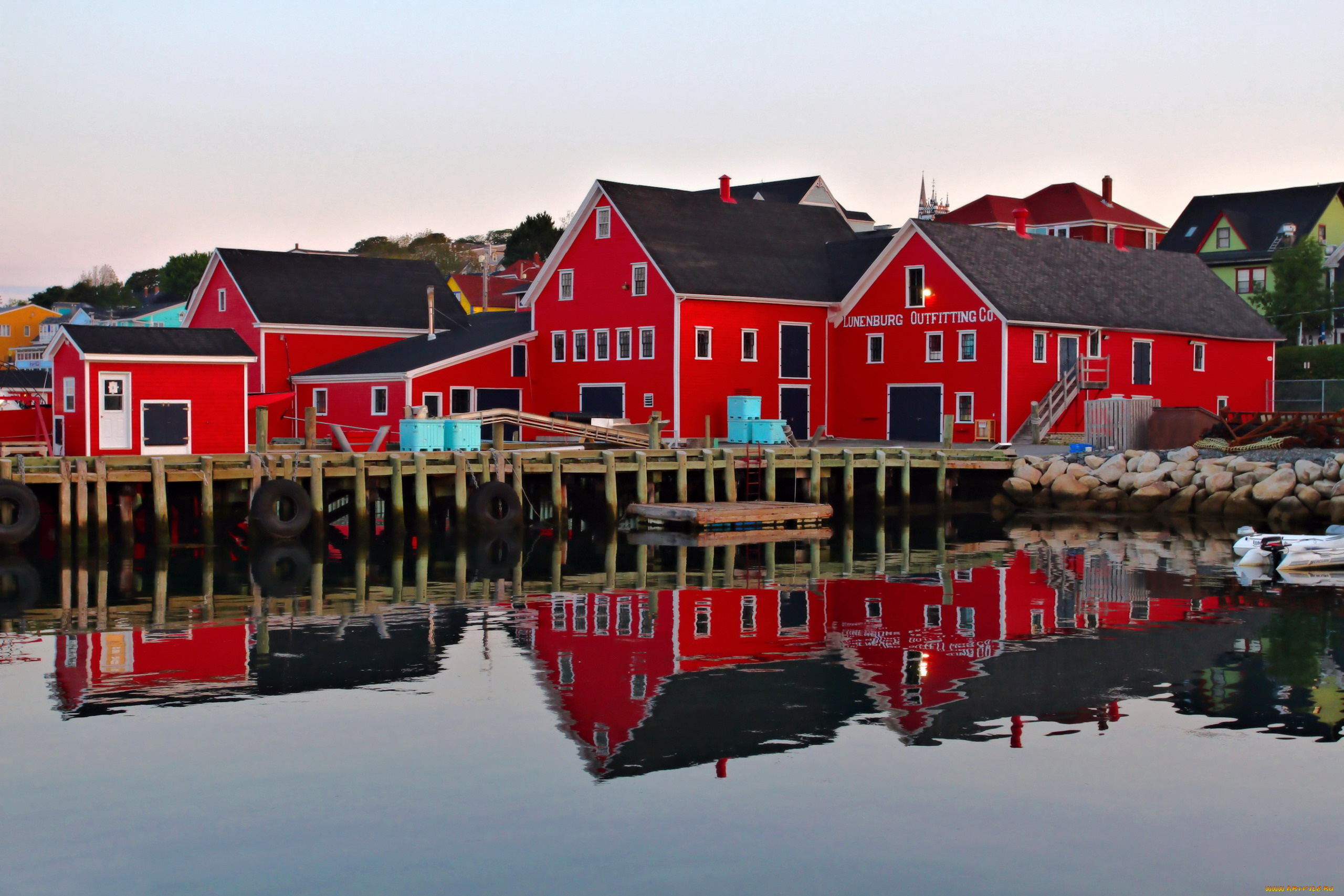 lunenberg, nova, scotia, canada, города, -, здания, , дома, nova, scotia