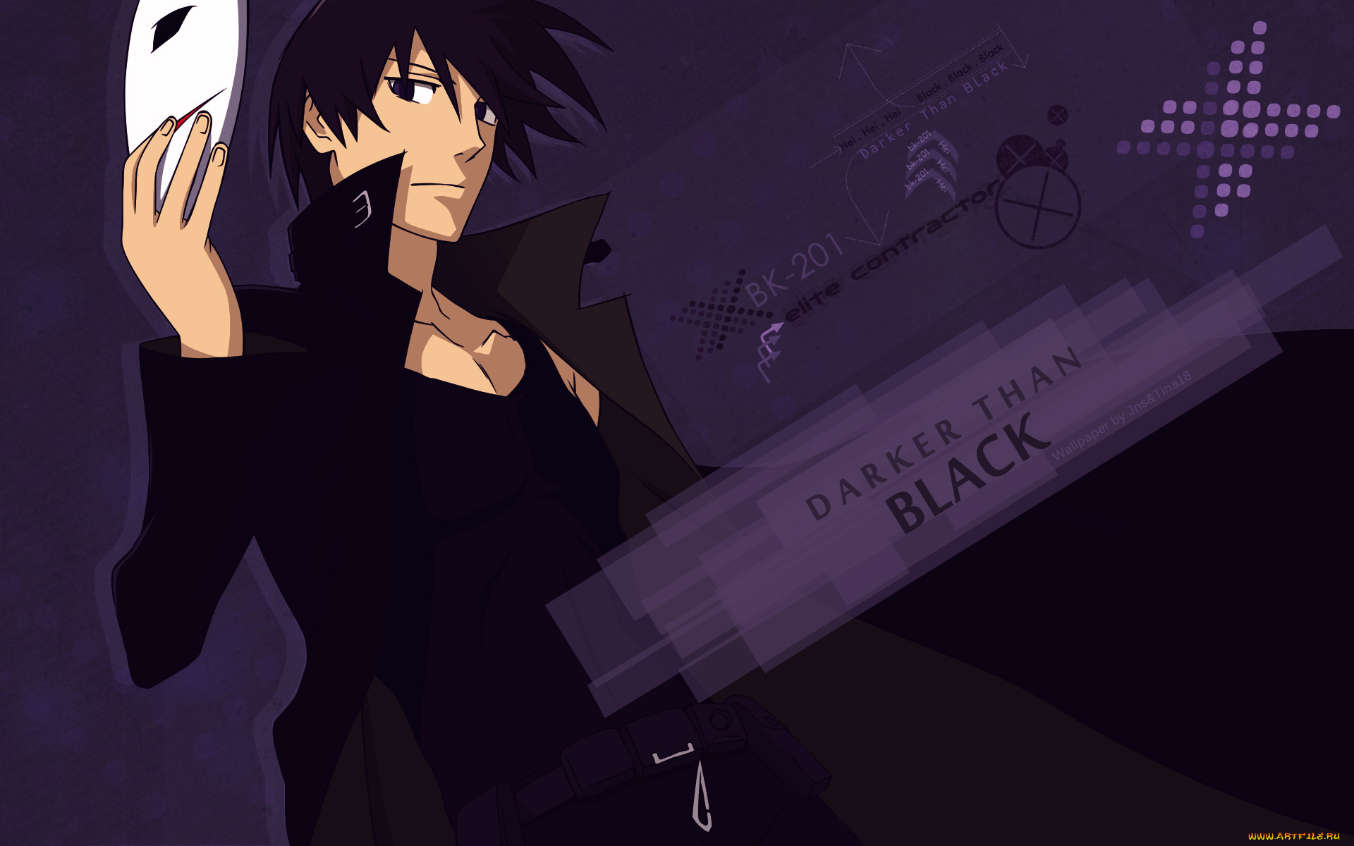 аниме, darker, than, black