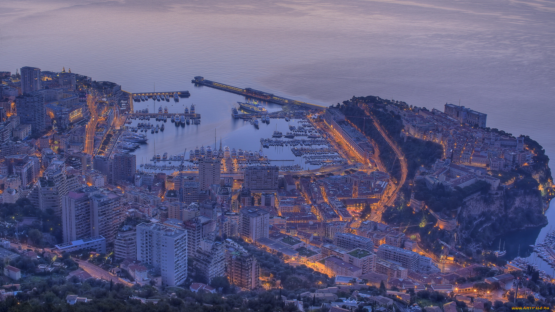 monaco, города, монте, карло, монако