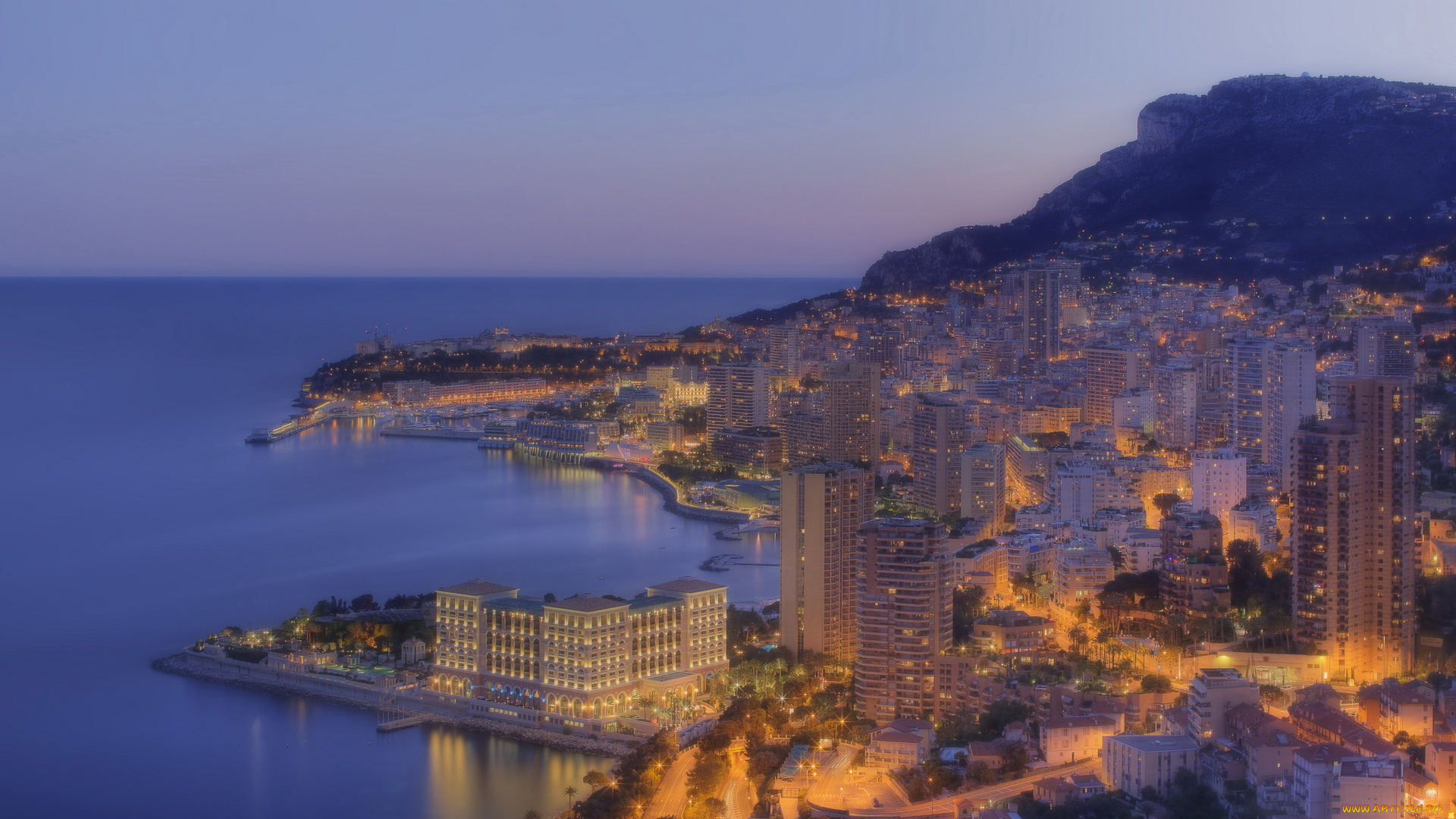 monaco, города, монте, карло, монако