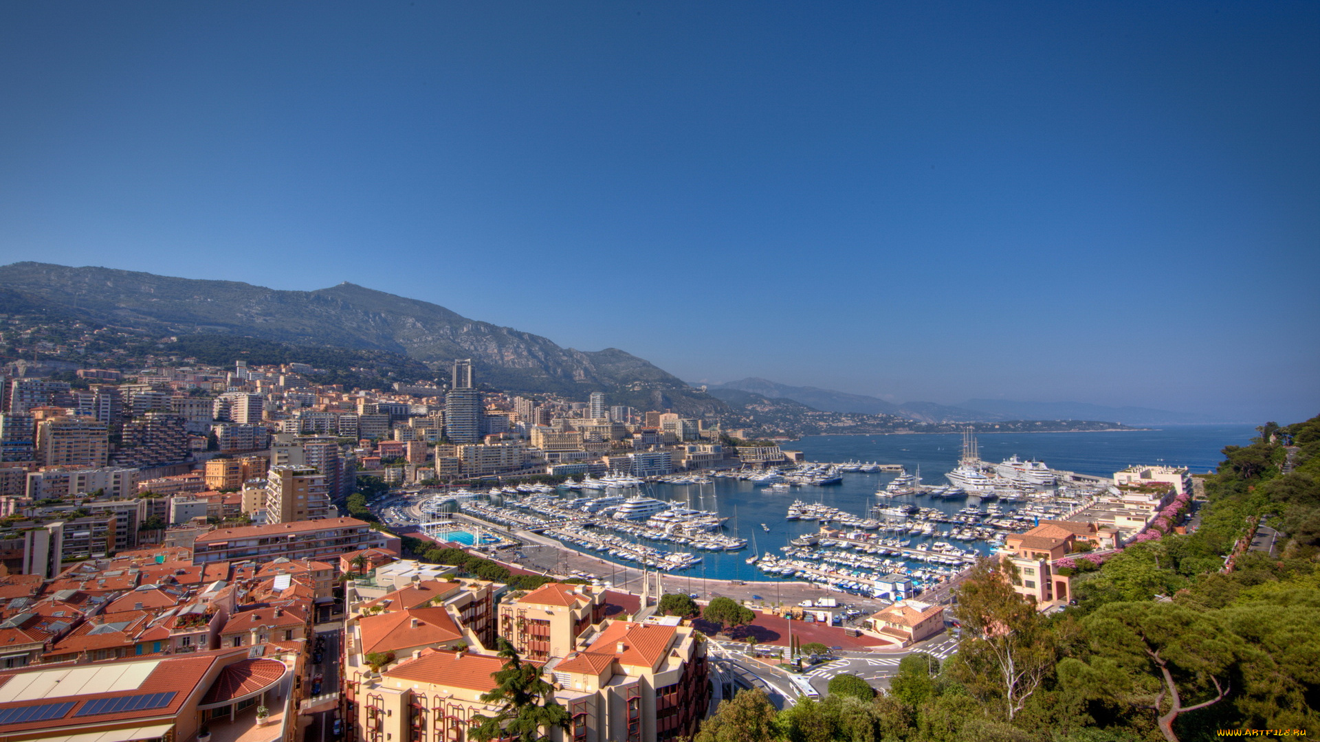 monaco, города, монте, карло, монако